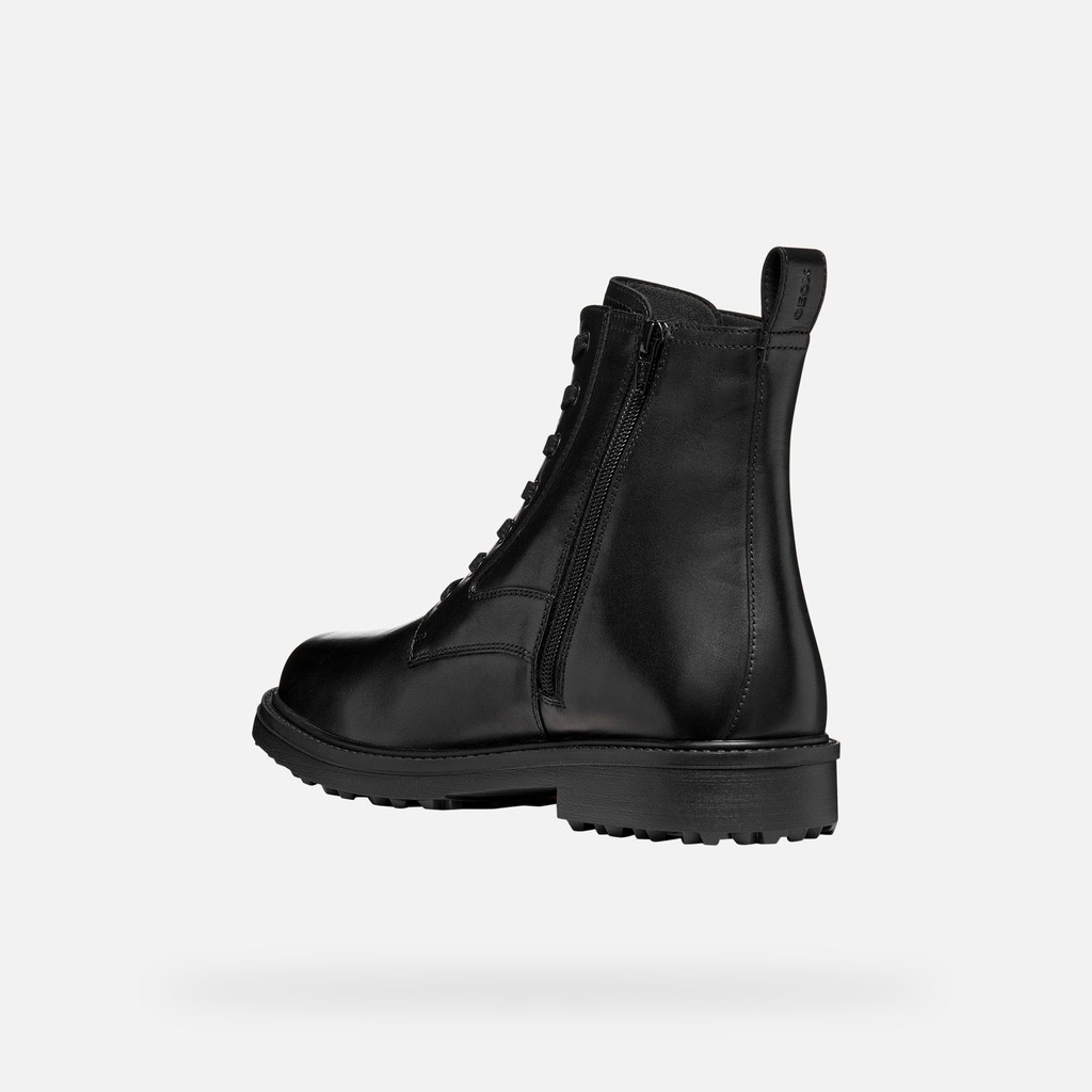 Czarne męskie buty za kostkę Geox Lagorai + Grip B A - 004