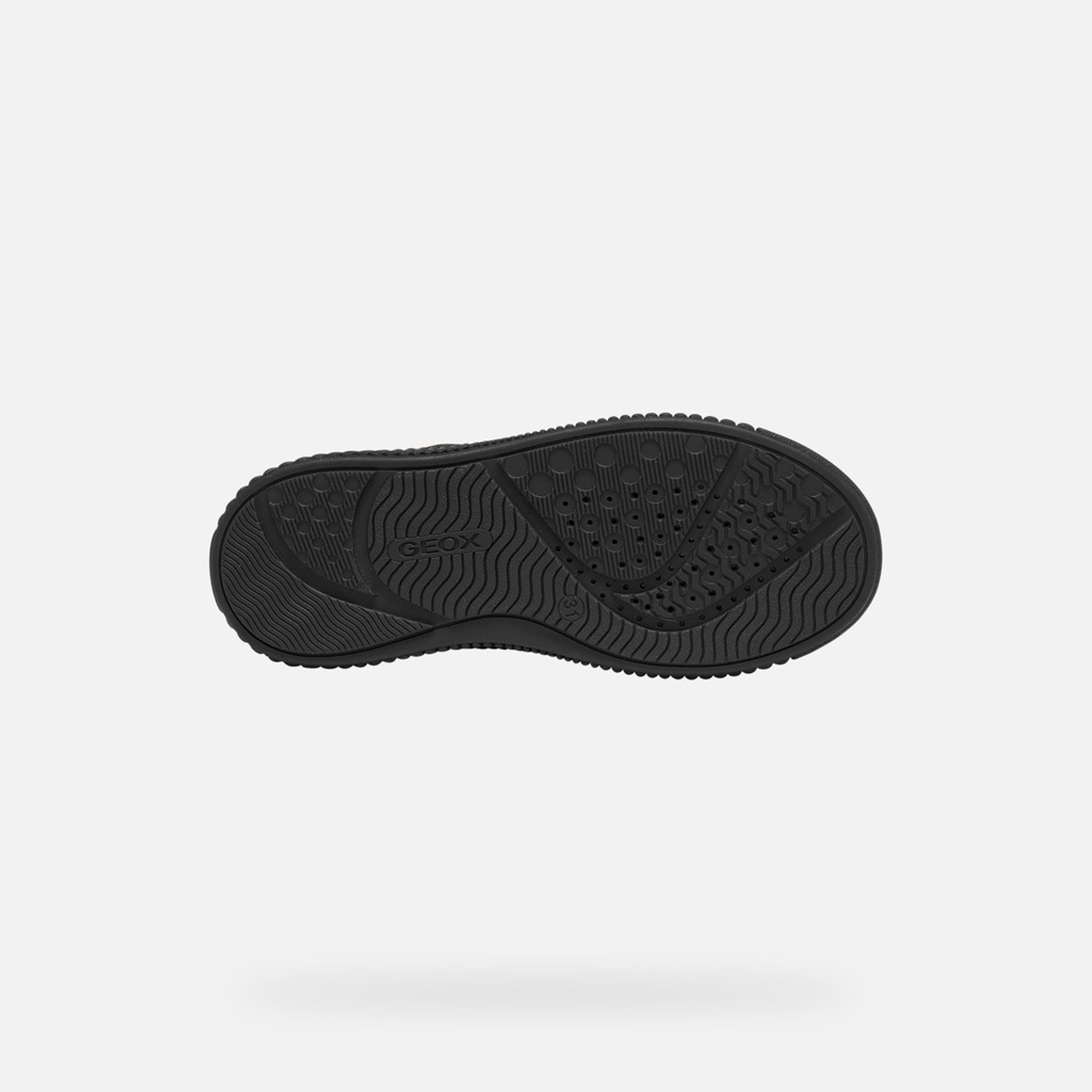 Czarne buty zimowe dla dziewczynek Geox Laquinny WPF - 007