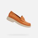 Černé dámské mokasíny Geox Spherica EC-1-Oranžová - 004