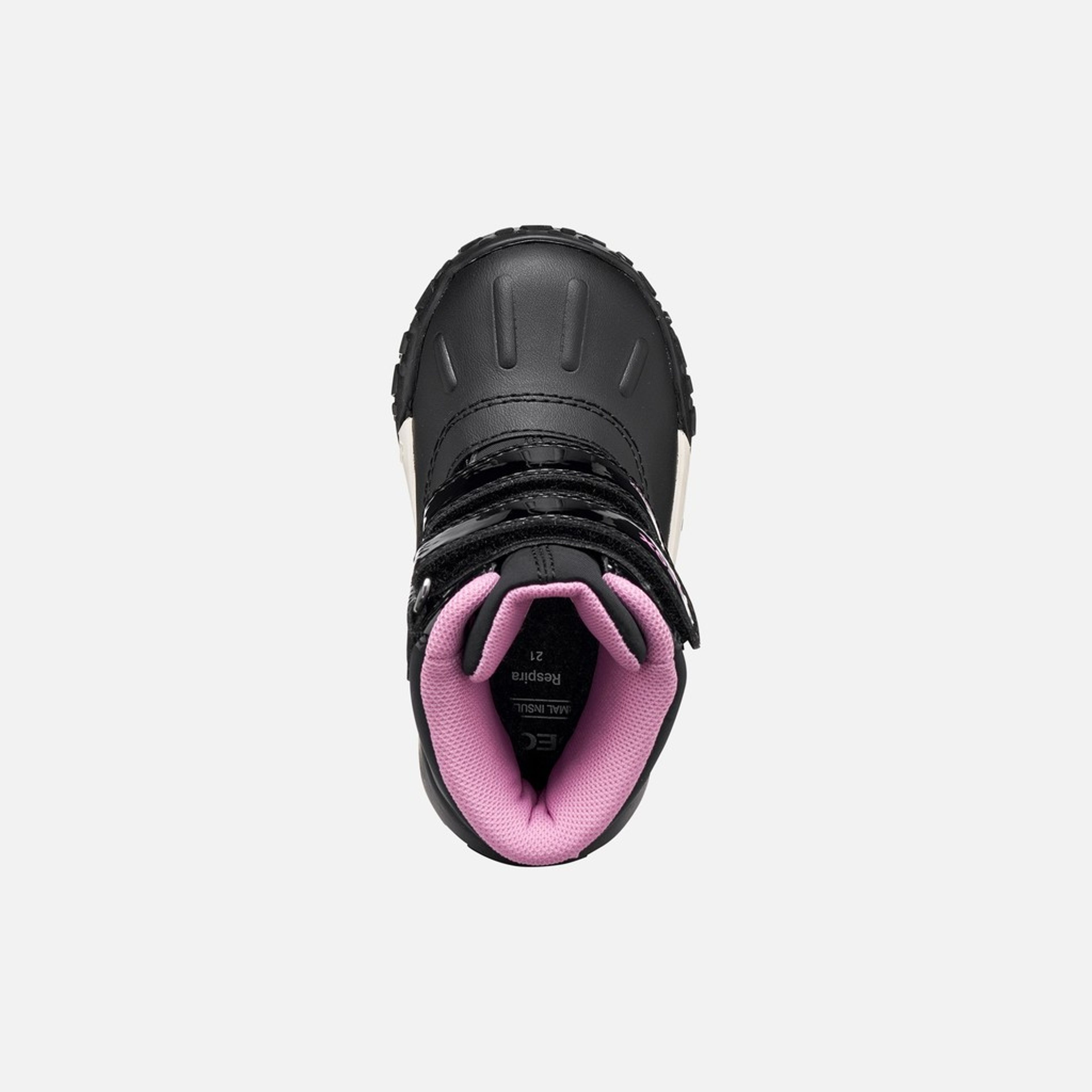 Czarne buty zimowe dla dziewczynek Geox Trekkyup - 006