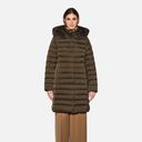 Khaki dámská péřová bunda Geox Bettanie-Khaki - 001