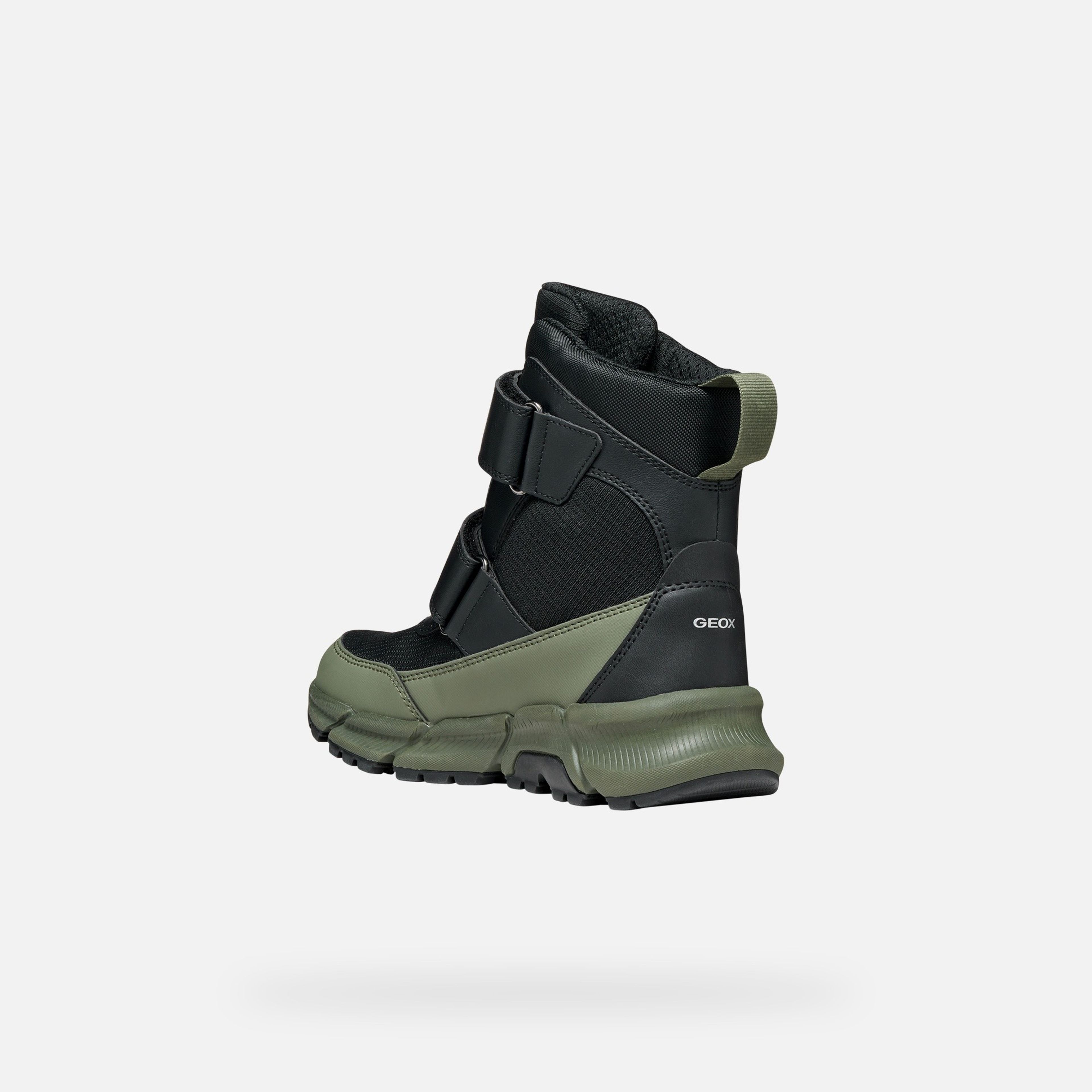 Zelená chlapčenská členková obuv Geox Flexyper Plus - 004