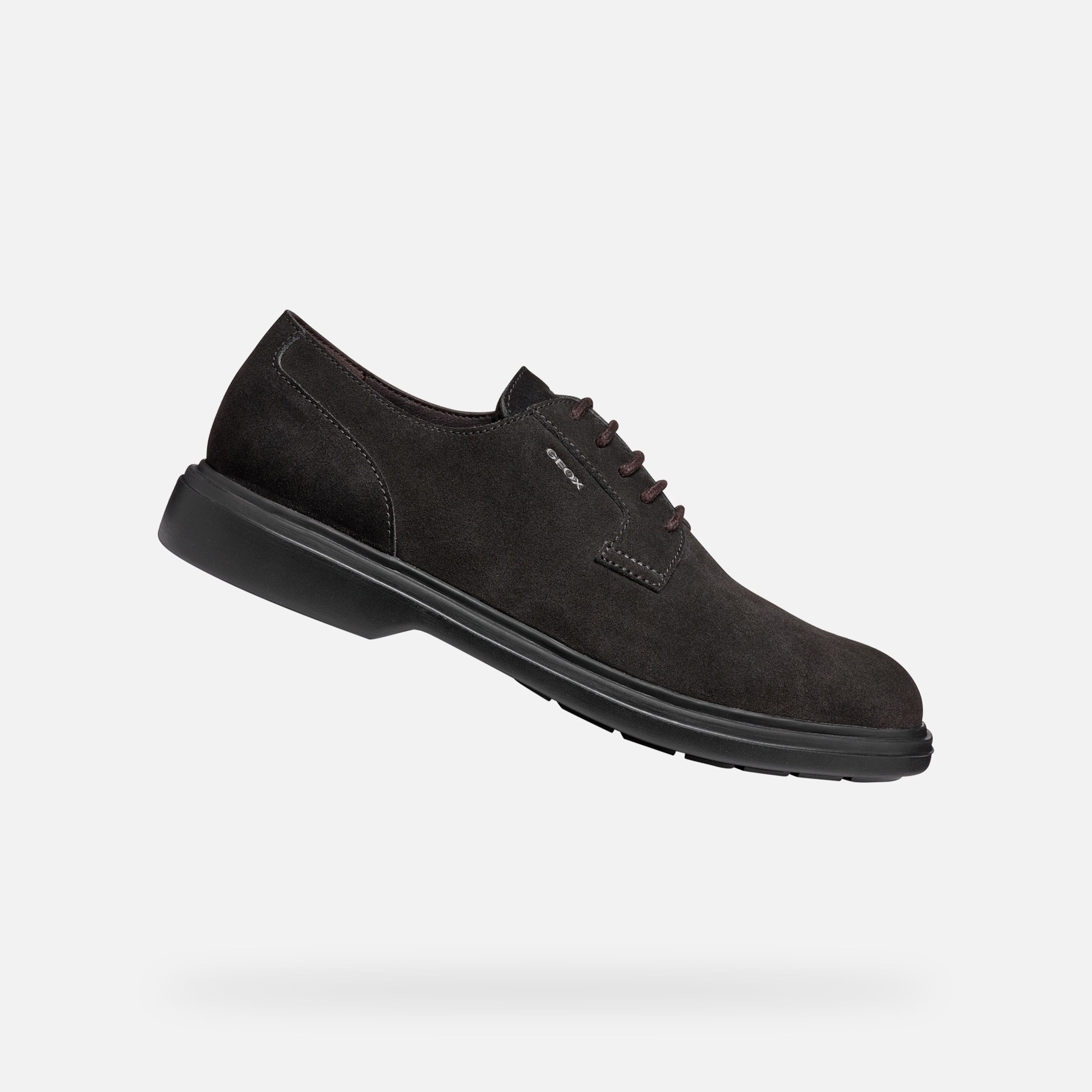 Ciemnobrązowe męskie buty wizytowe Geox Ottavio - 001