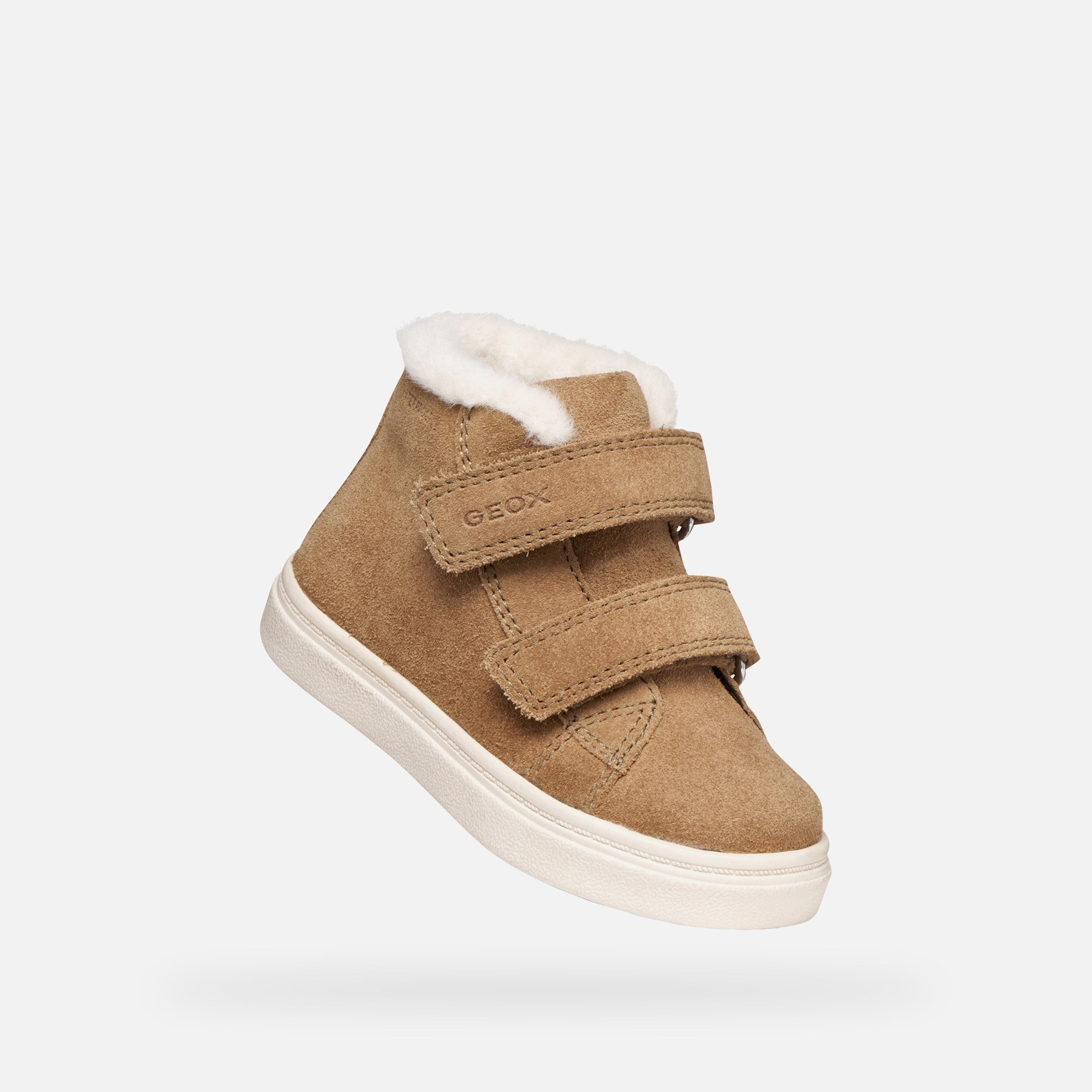 Sneakers maro închis pentru fete Geox Nashik WPF - 005