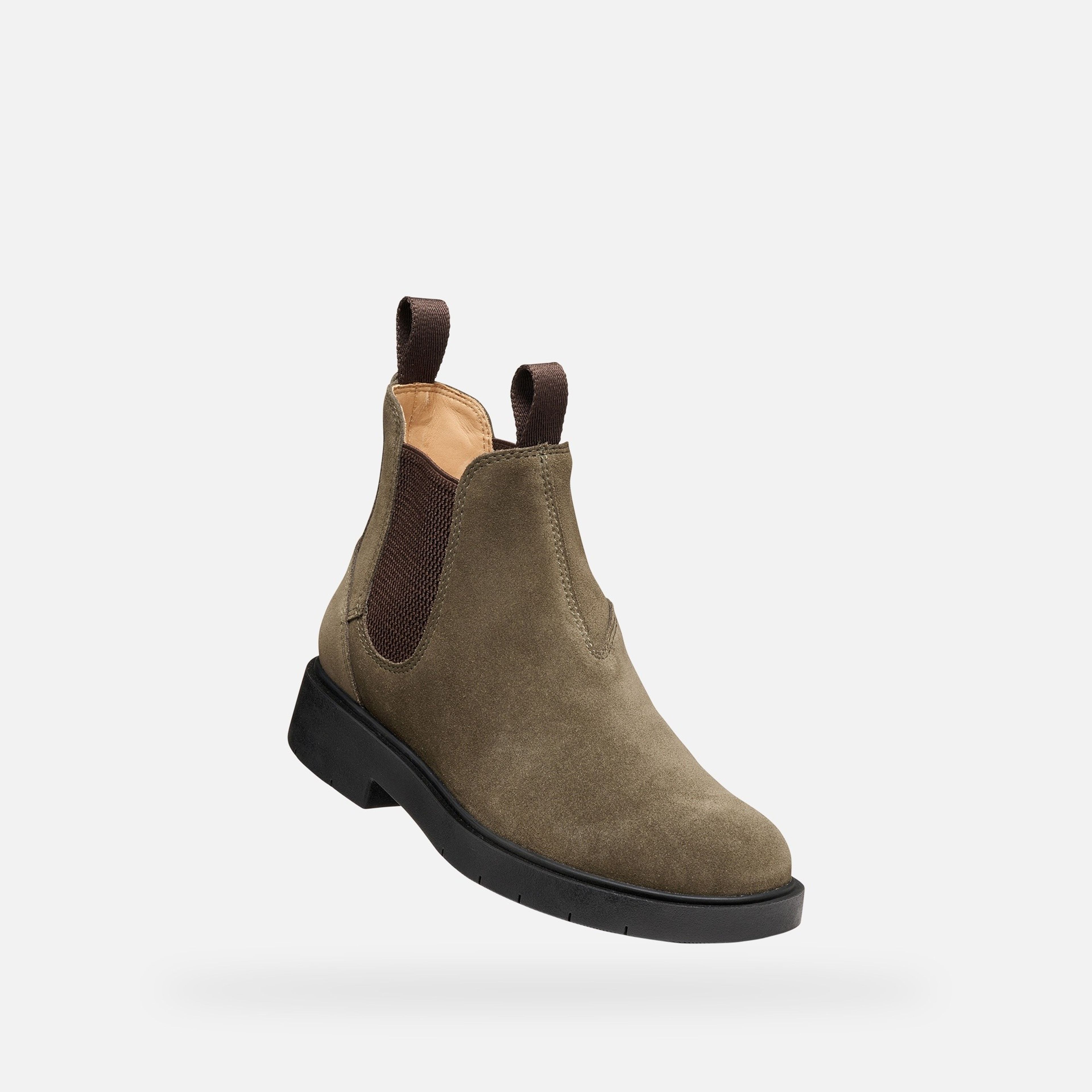 Khaki dámska členková obuv Geox Spherica Ec1 - 005