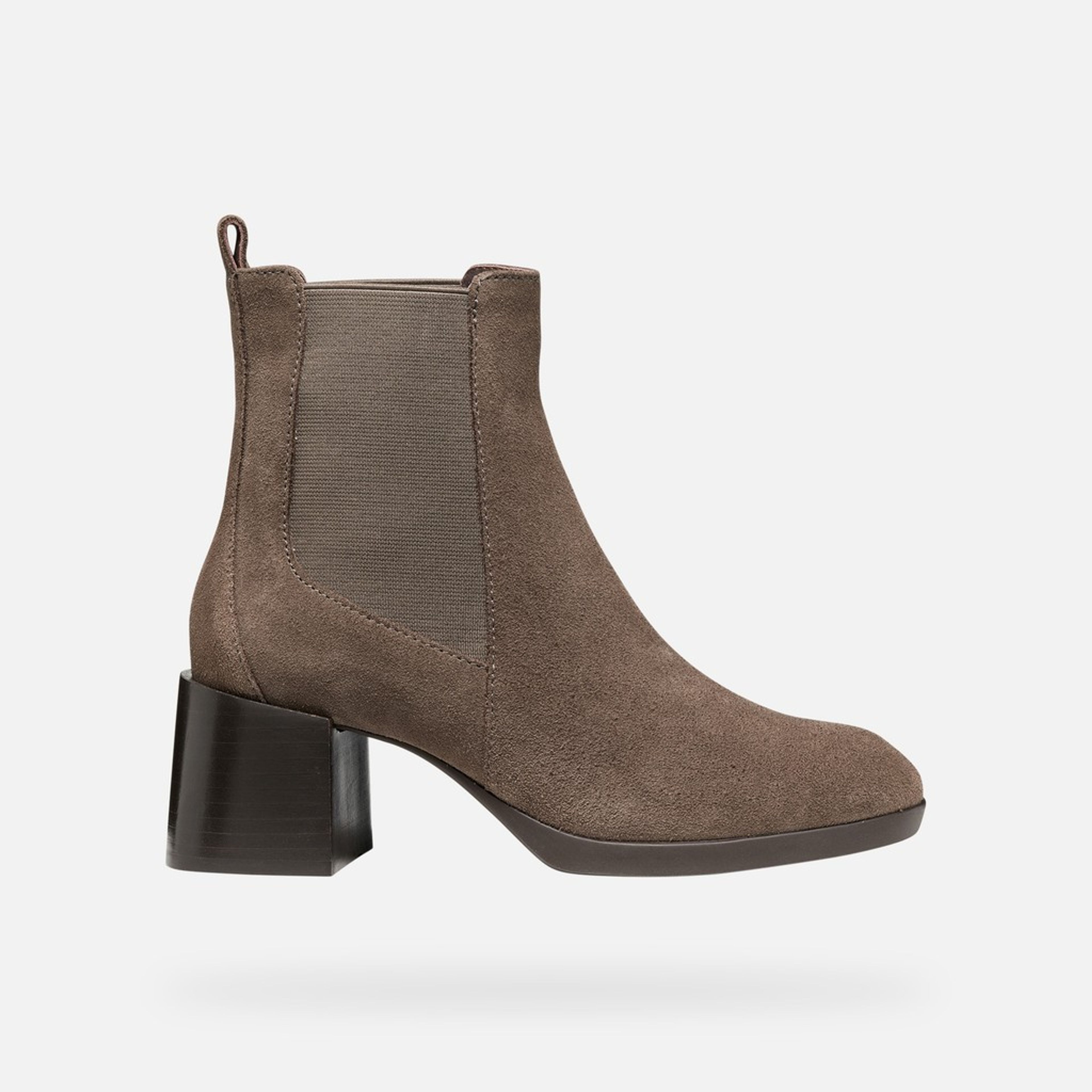Tmavě hnědá dámská kotníková obuv Geox Walk Pleasure - 002