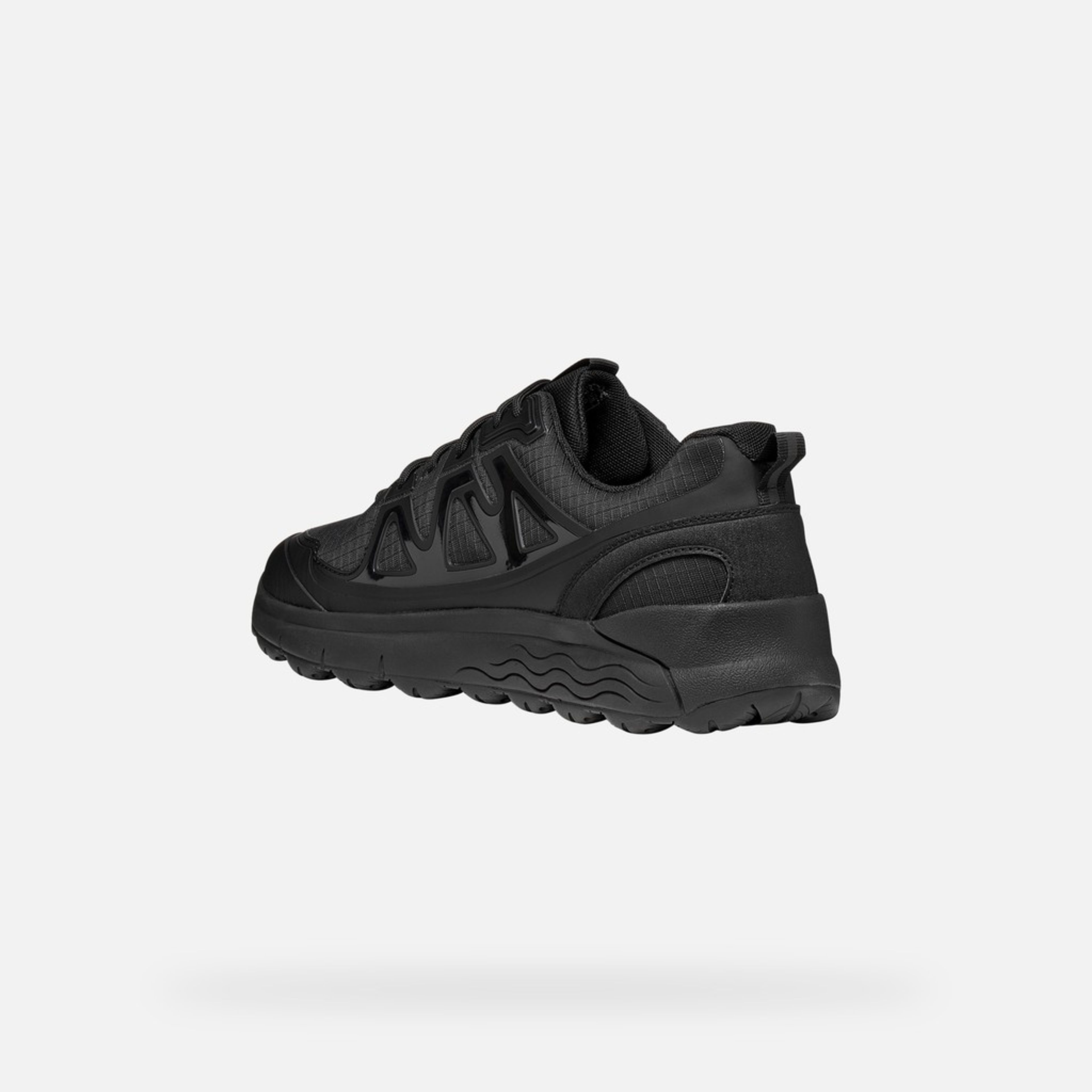 Czarne męskie sneakersy Geox Spherica 4X4 B ABX - 004