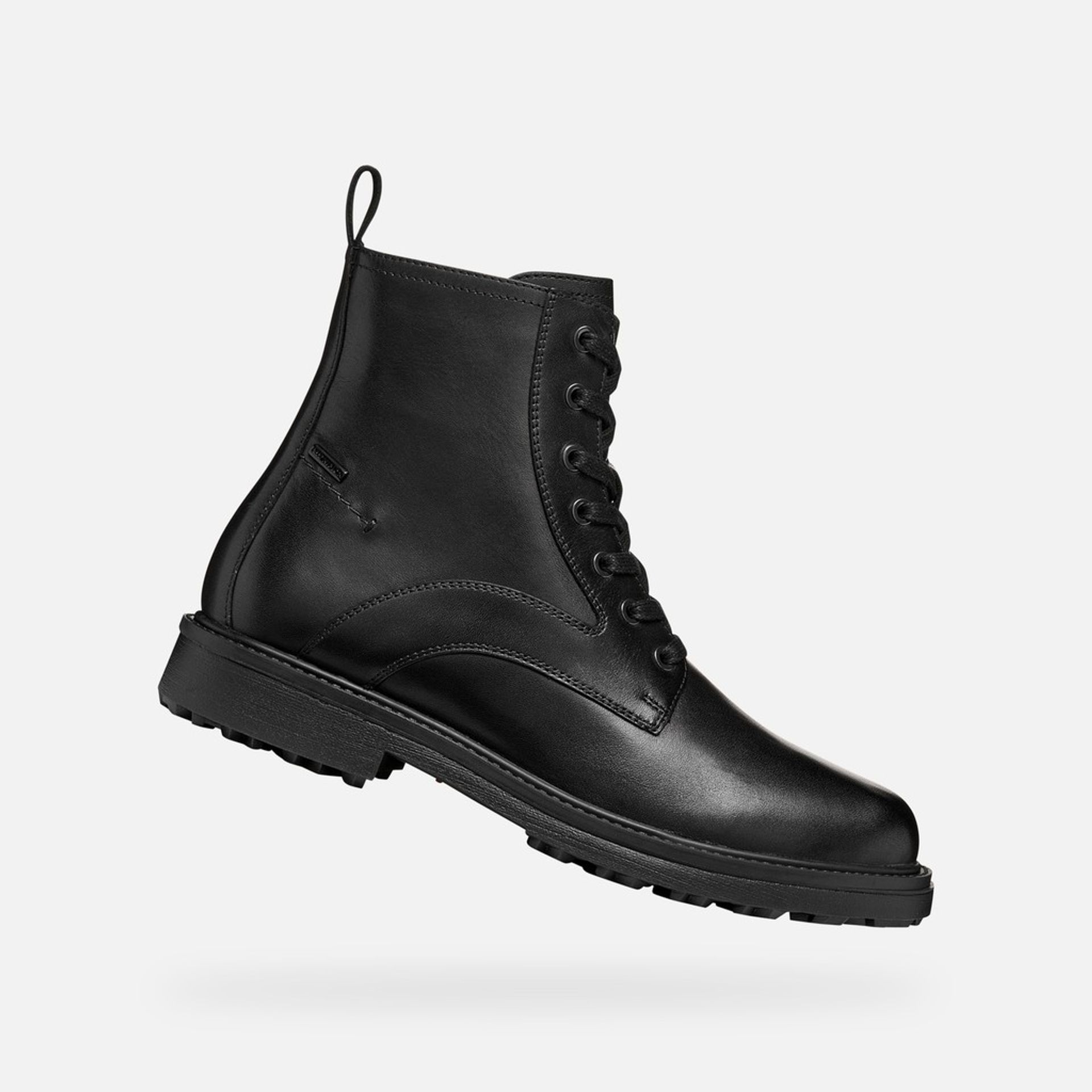 Czarne męskie buty za kostkę Geox Lagorai + Grip B A - 001