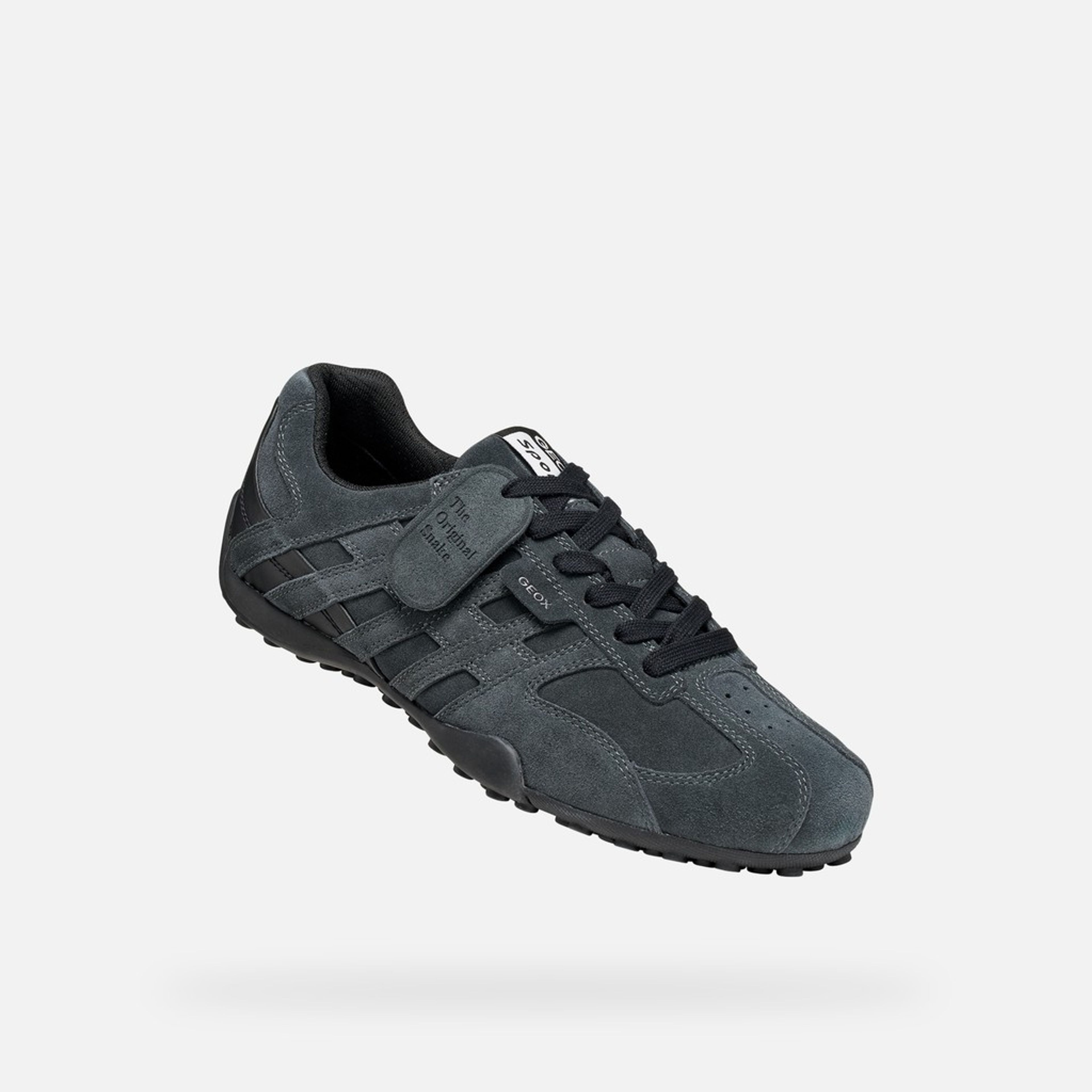 Sneakers gri pentru bărbați Geox Snake - 005