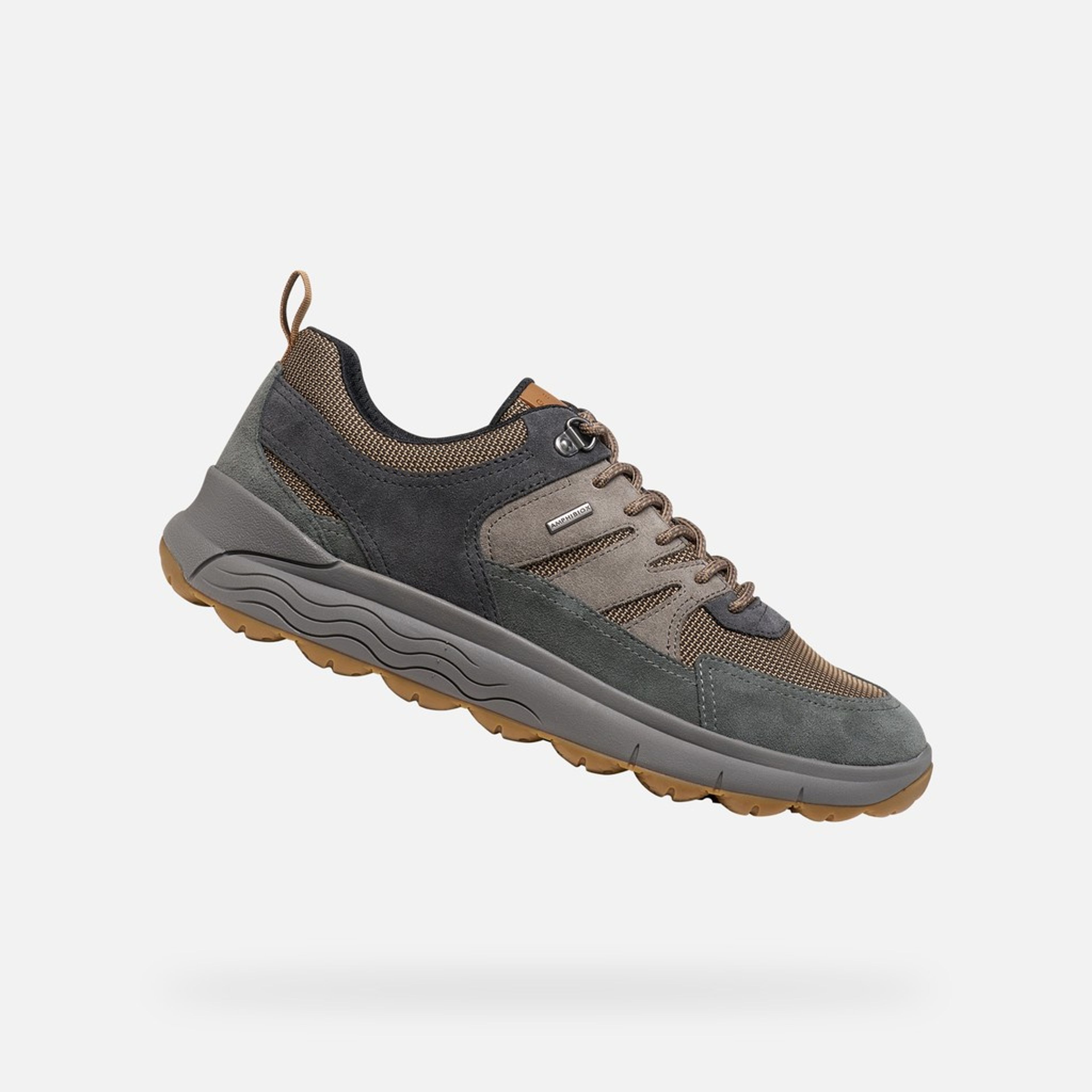 Szare męskie sneakersy Geox Spherica 4X4 B ABX - 001