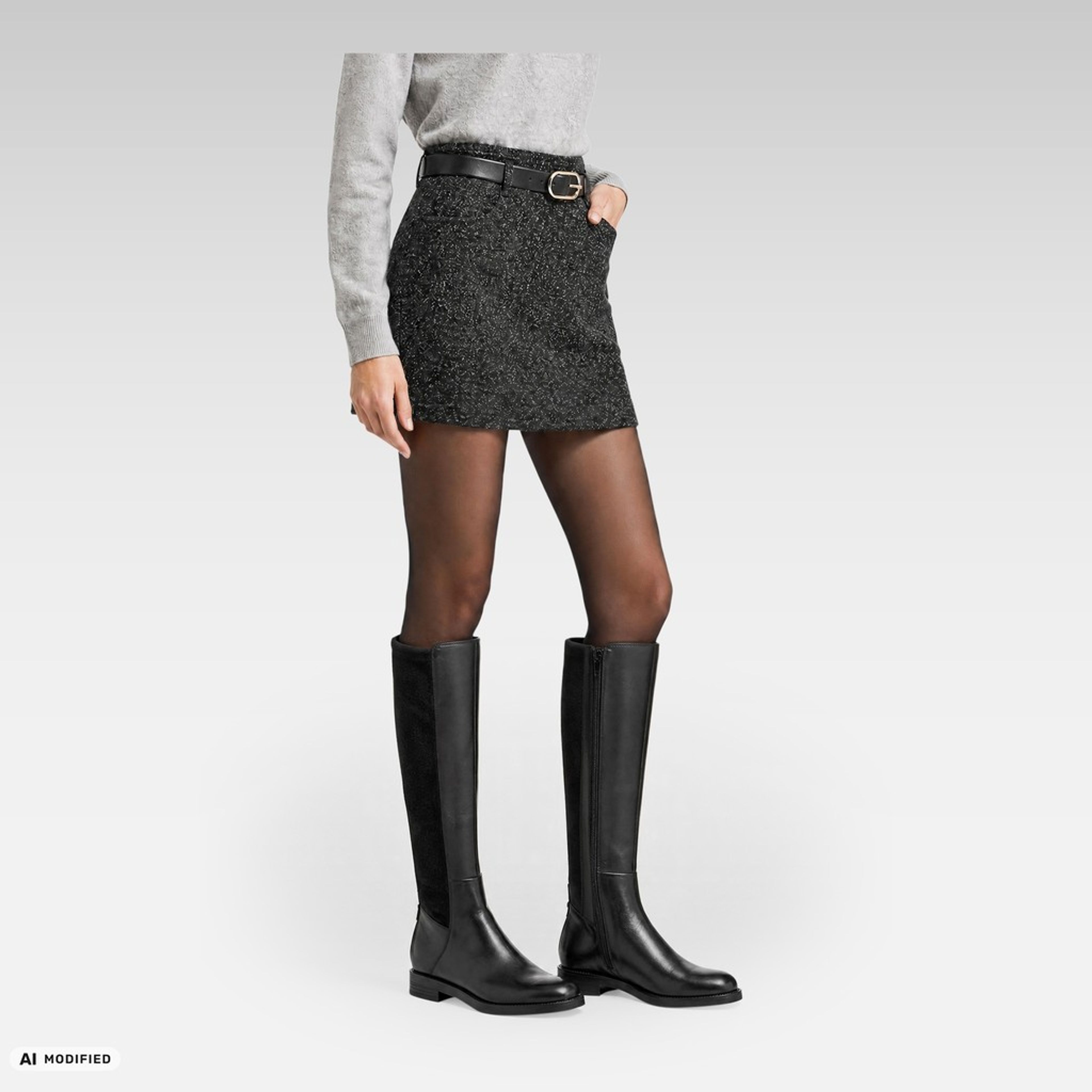 Cizme negre pentru femei Geox Esmeena - 009