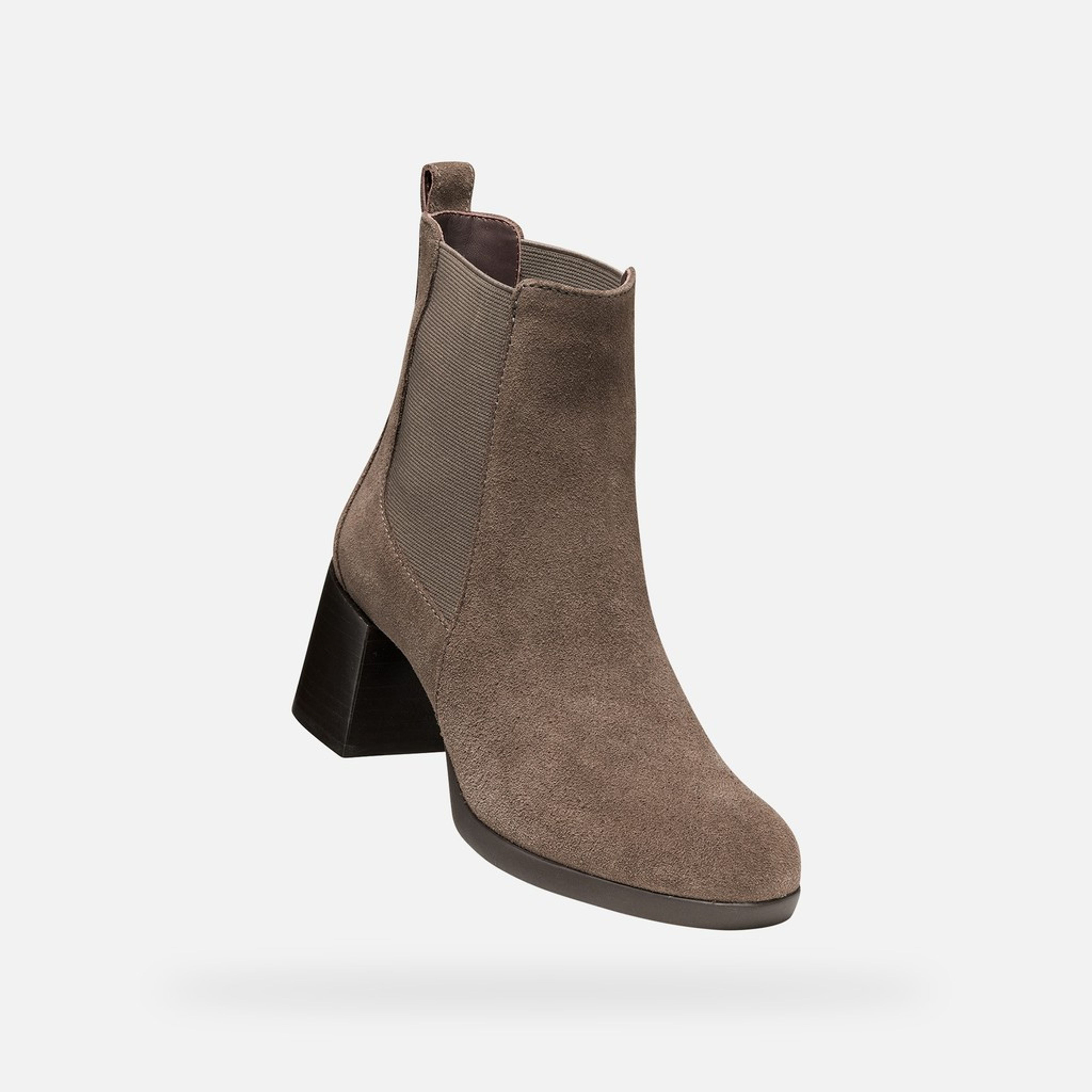 Tmavě hnědá dámská kotníková obuv Geox Walk Pleasure - 005