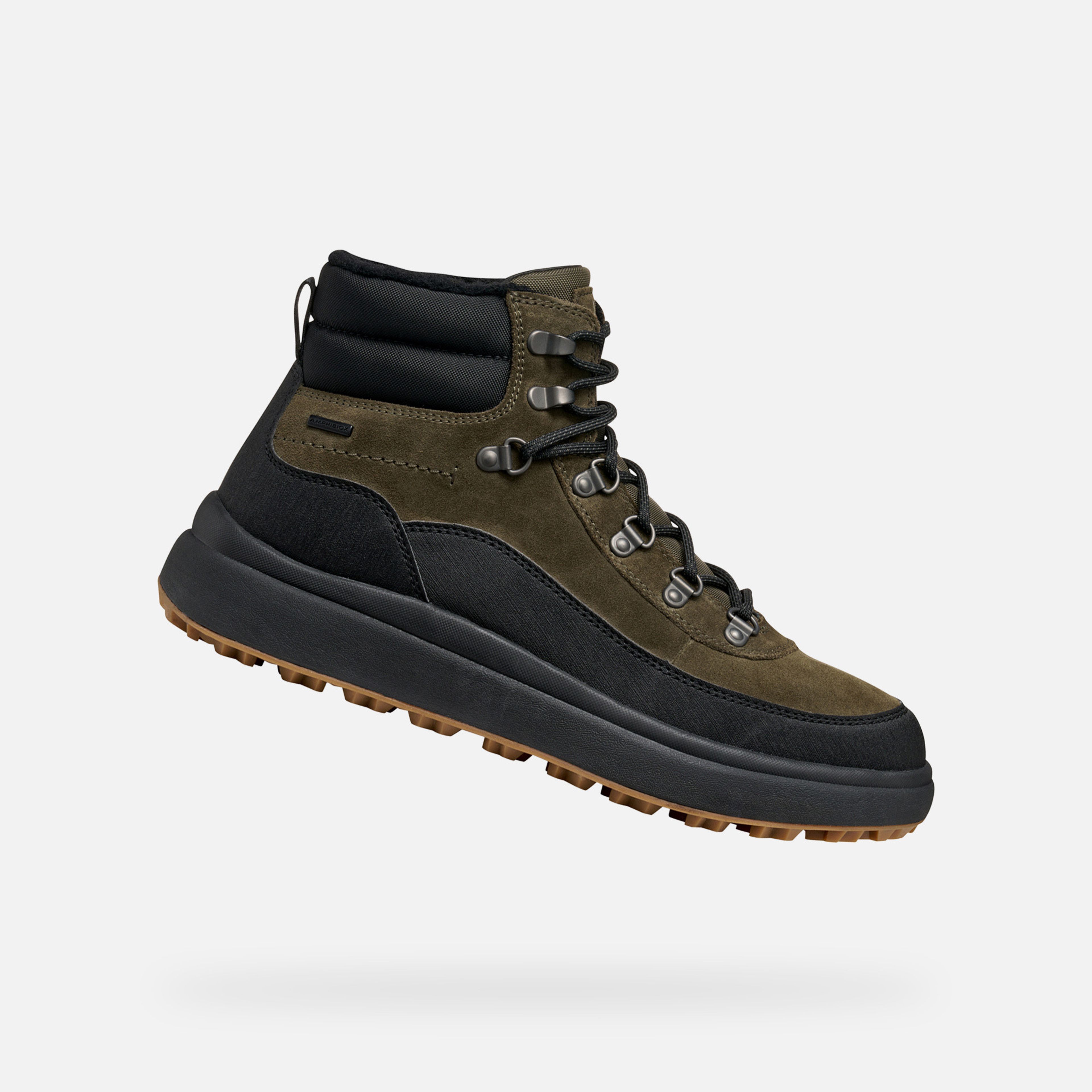 Khaki pánske členkové topánky Geox Granito + Grip B A