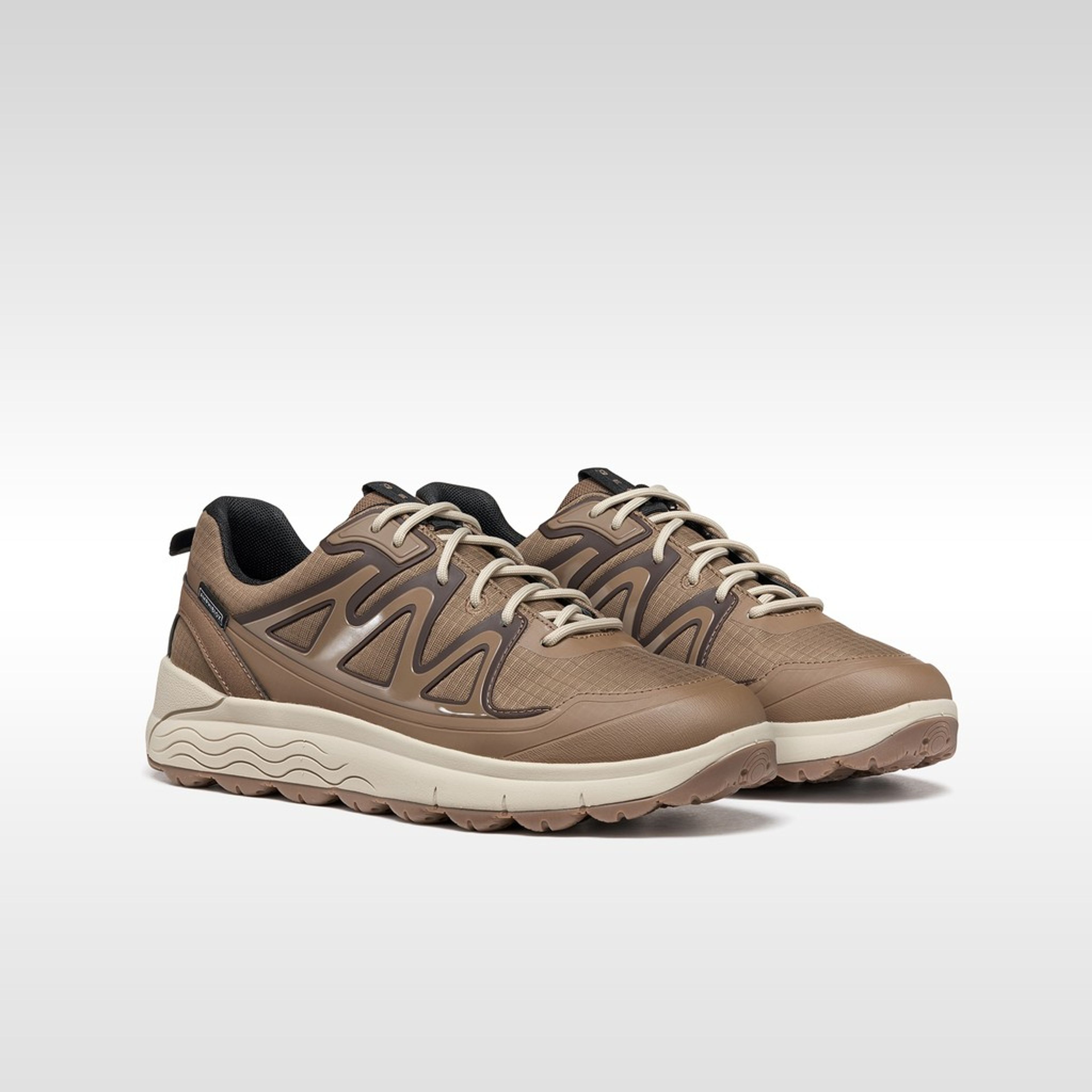 Brązowe męskie sneakersy Geox Spherica 4X4 B ABX - 008