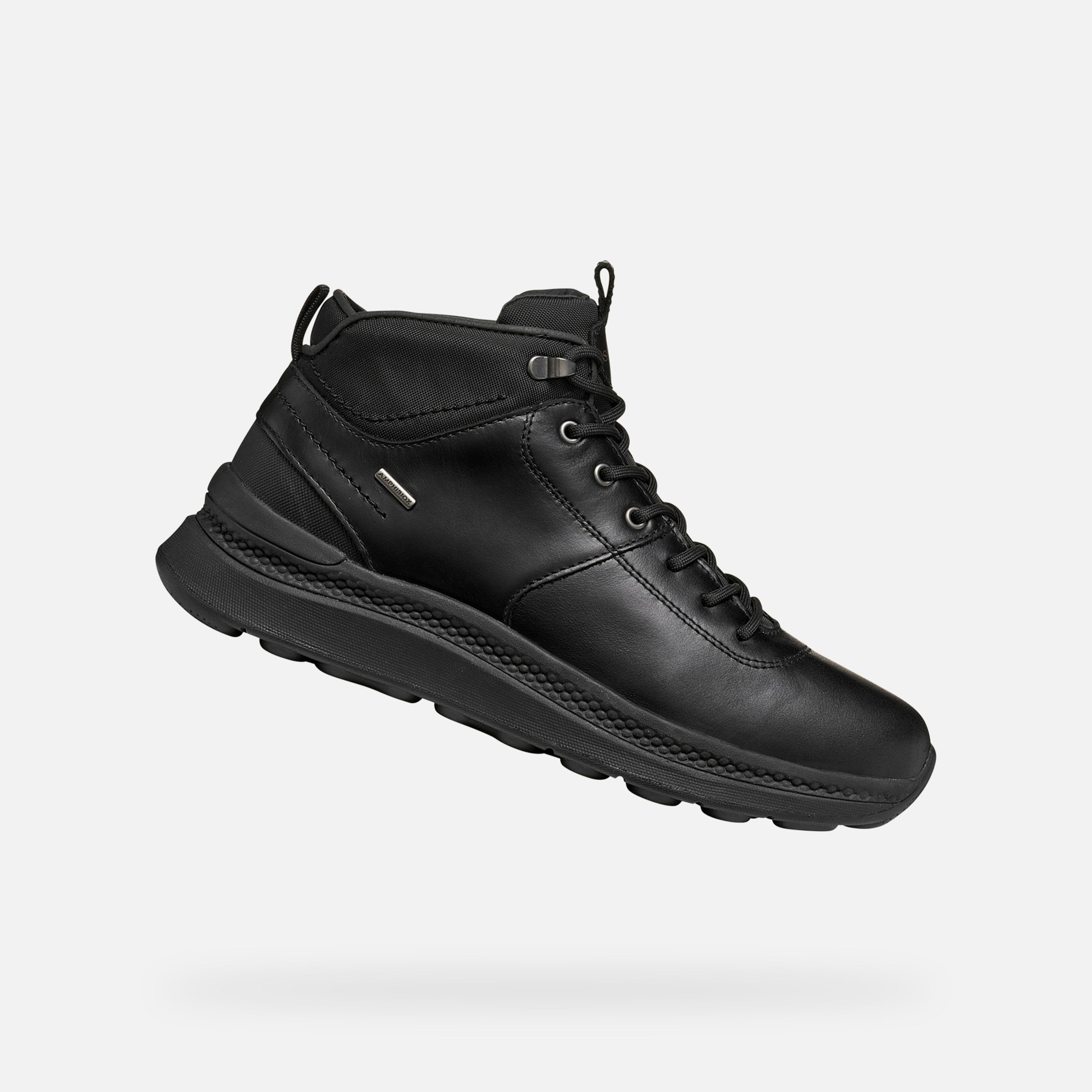 Czarne męskie buty za kostkę Geox Spherica Actif X2 - 001
