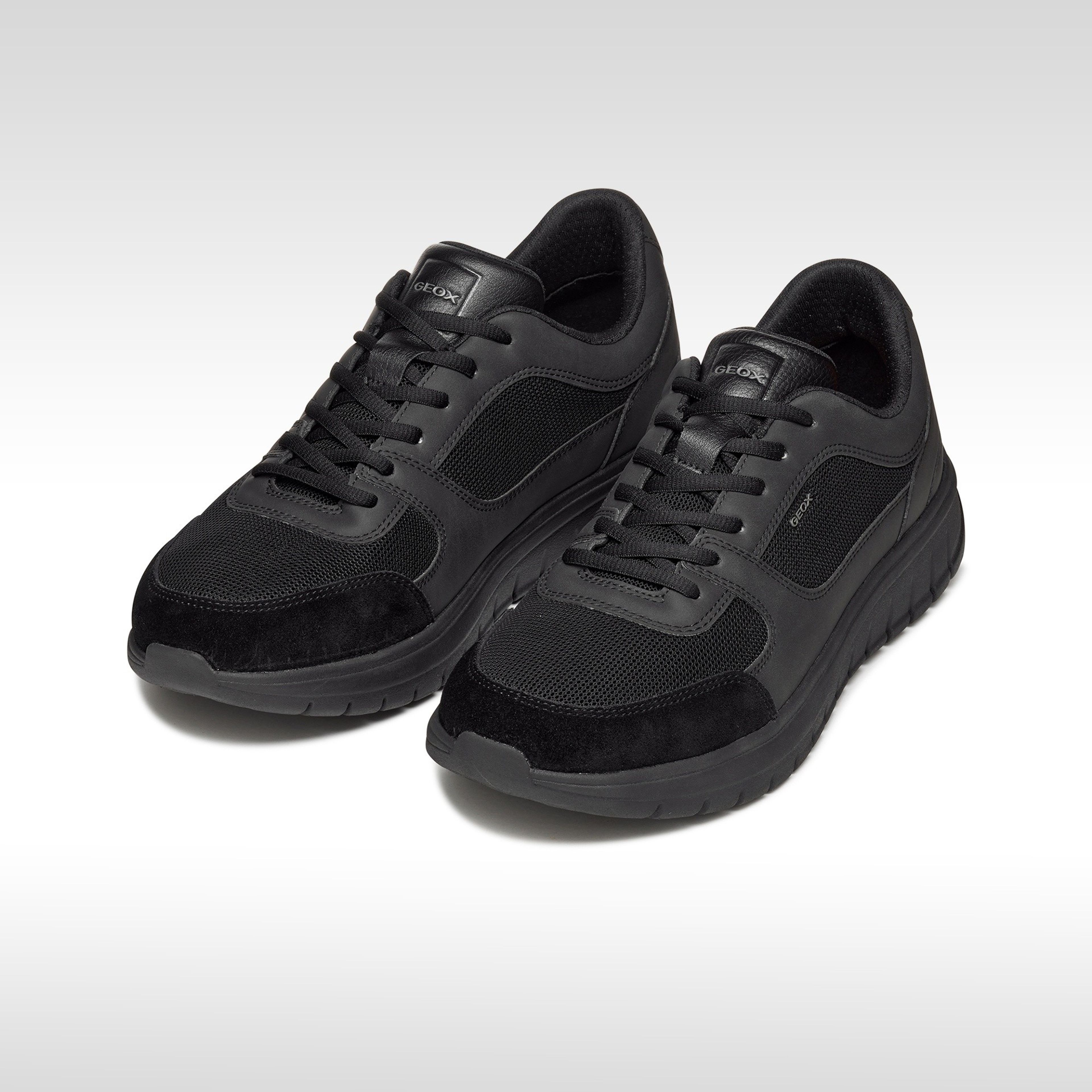 Czarne męskie sneakersy Geox Flextride R