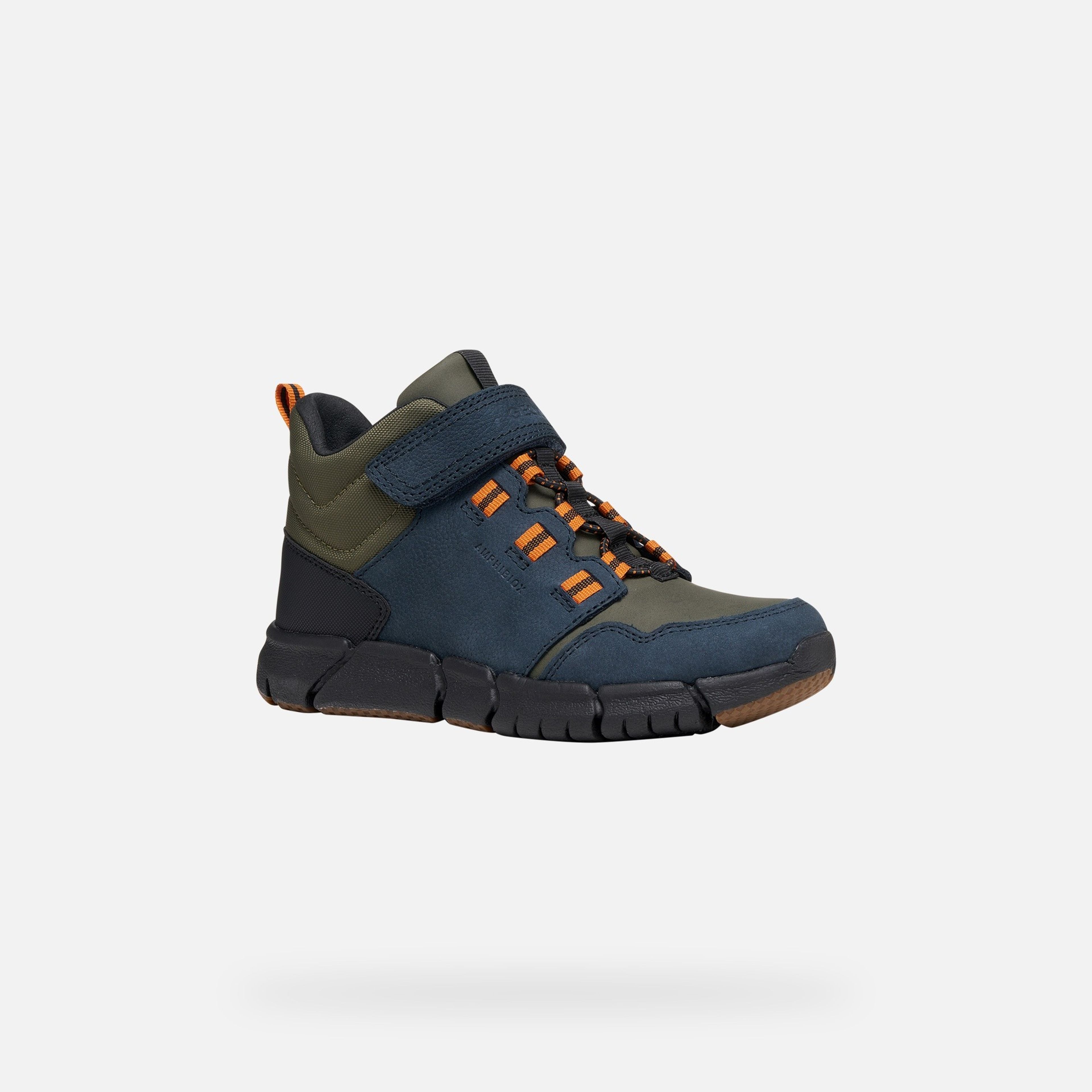 Granatowe buty za kostkę chłopięce Geox Flexyper B ABX - 003