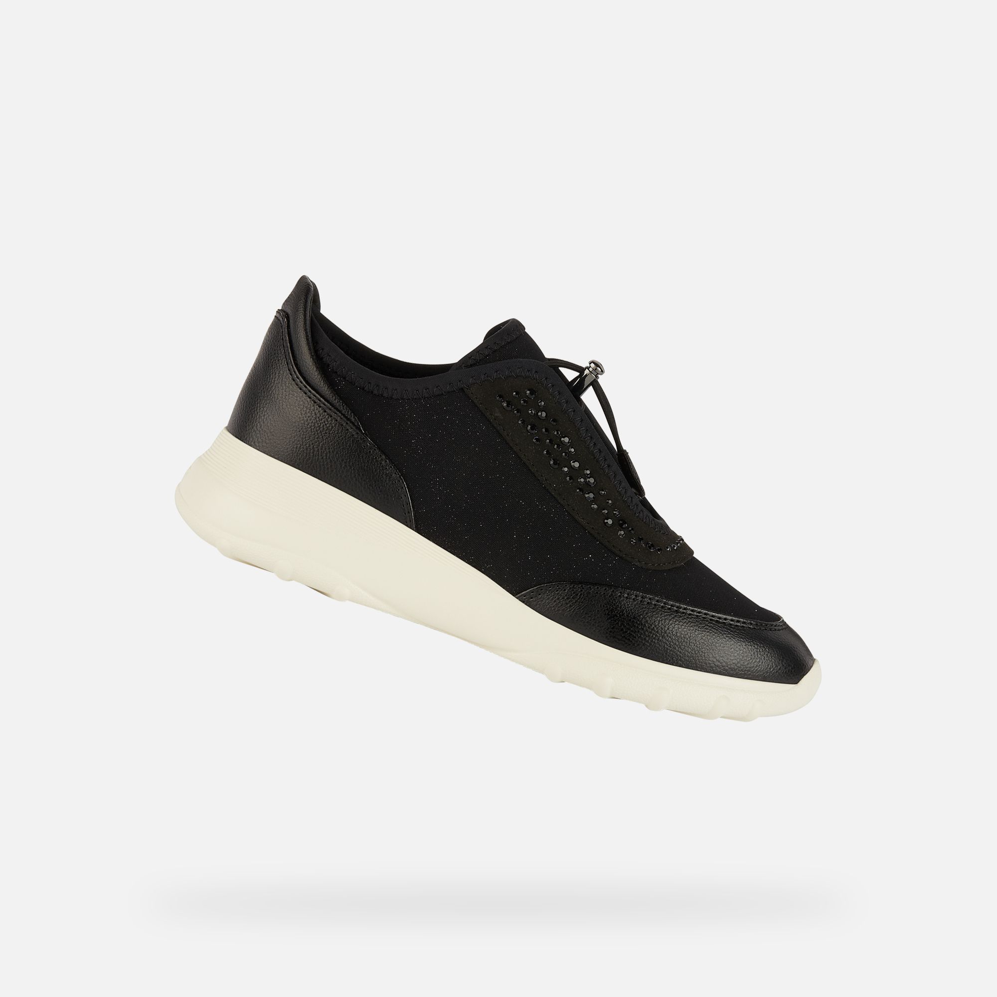 Černé dámské tenisky Geox Alleniee | Geox.cz - Oficiální e-shop značky ...