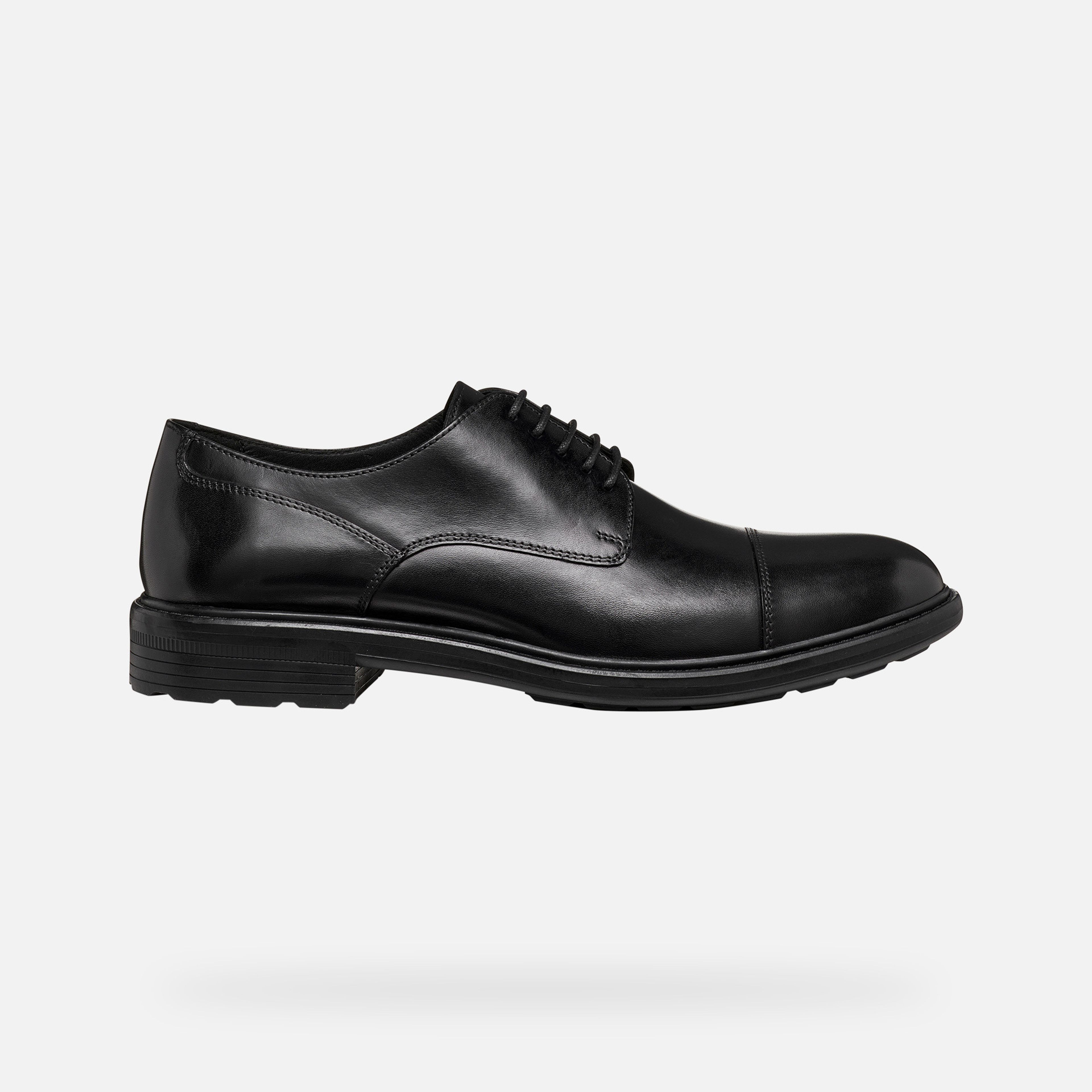 Čierna pánska spoločenská obuv Geox Walk Pleasure - 002