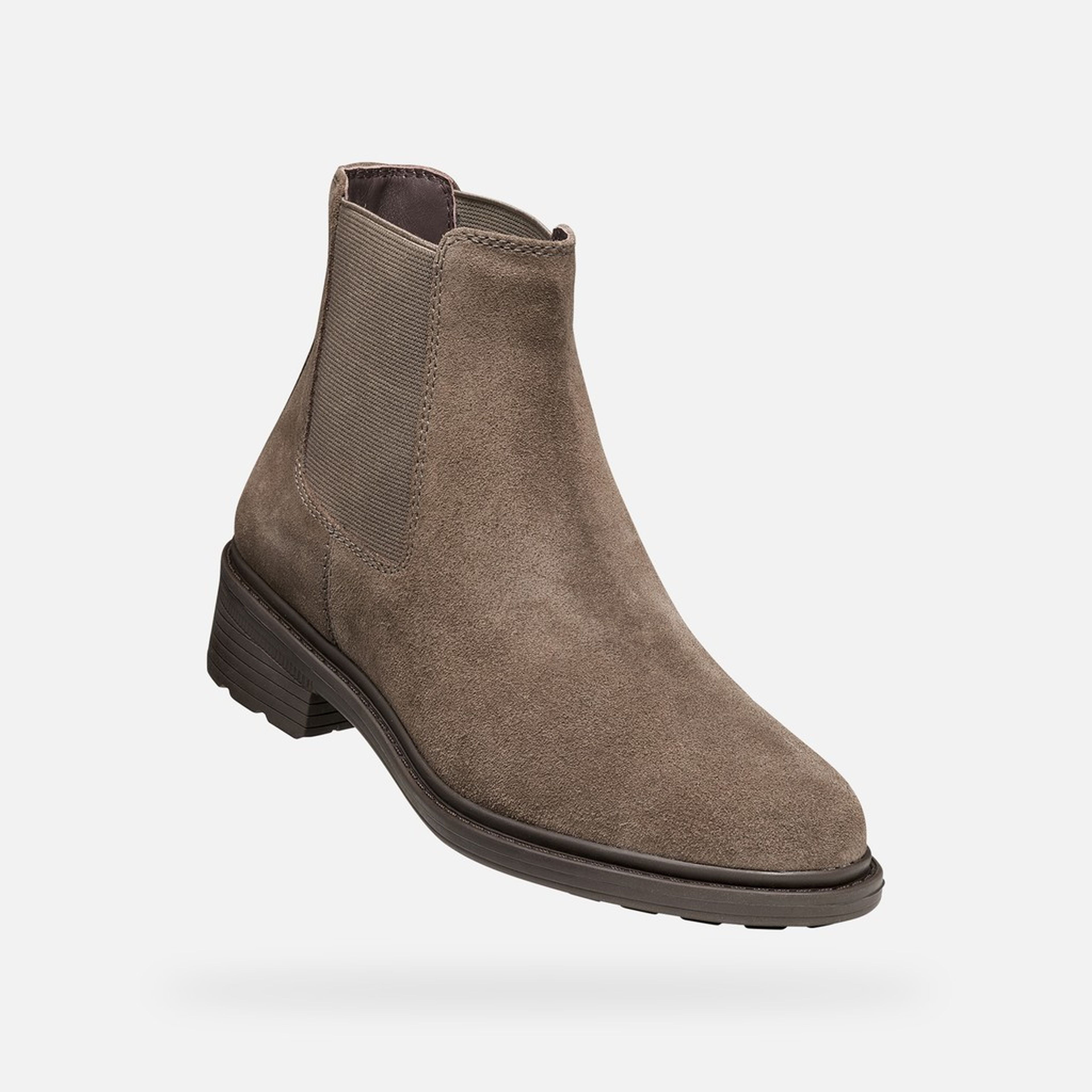 Tmavě hnědá dámská kotníková obuv Geox Walk Pleasure - 005
