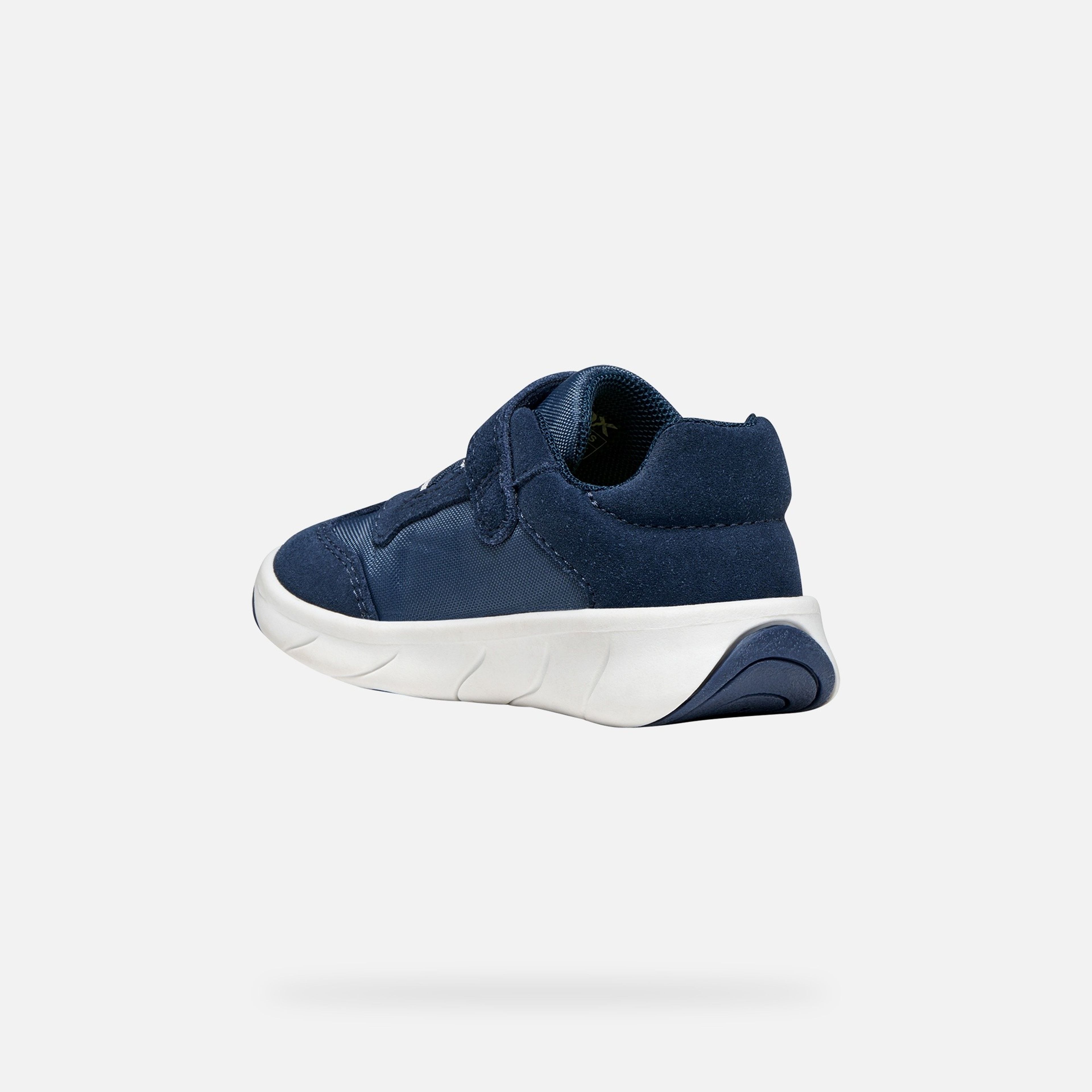 Granatowe chłopięce tenisówki barefoot Geox Foot-run - 004