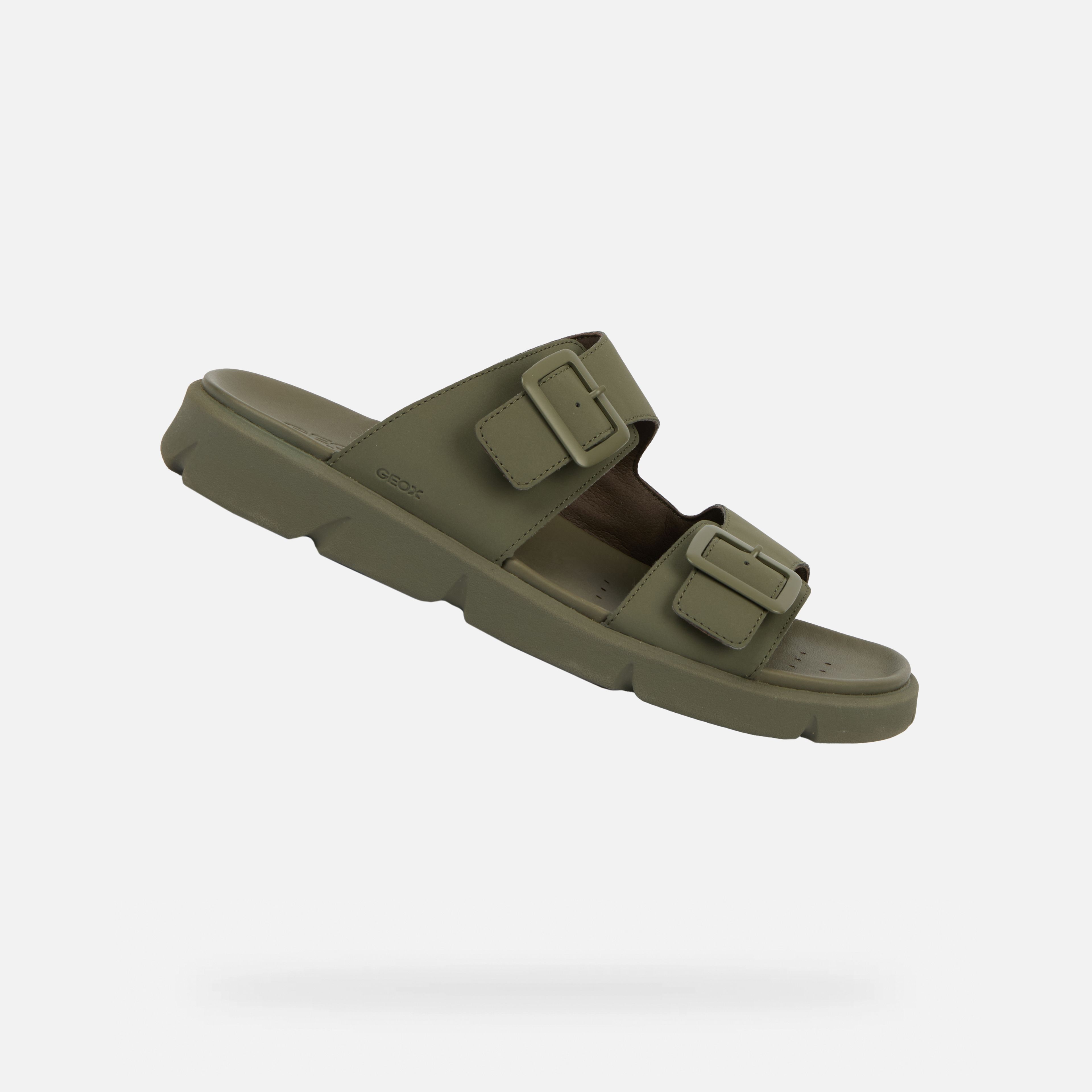 Khaki pánske sandále Geox Xand 2S