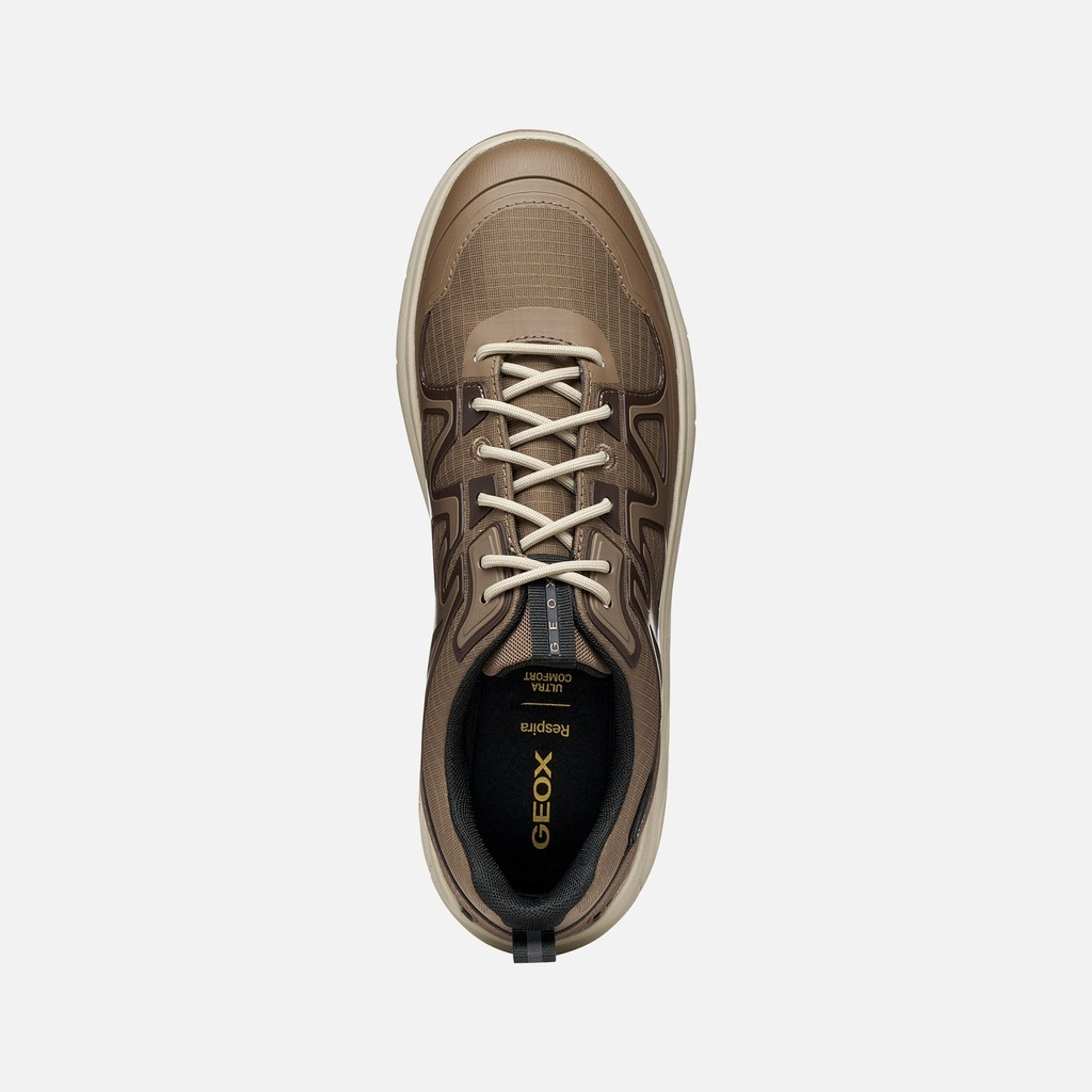 Brązowe męskie sneakersy Geox Spherica 4X4 B ABX - 006