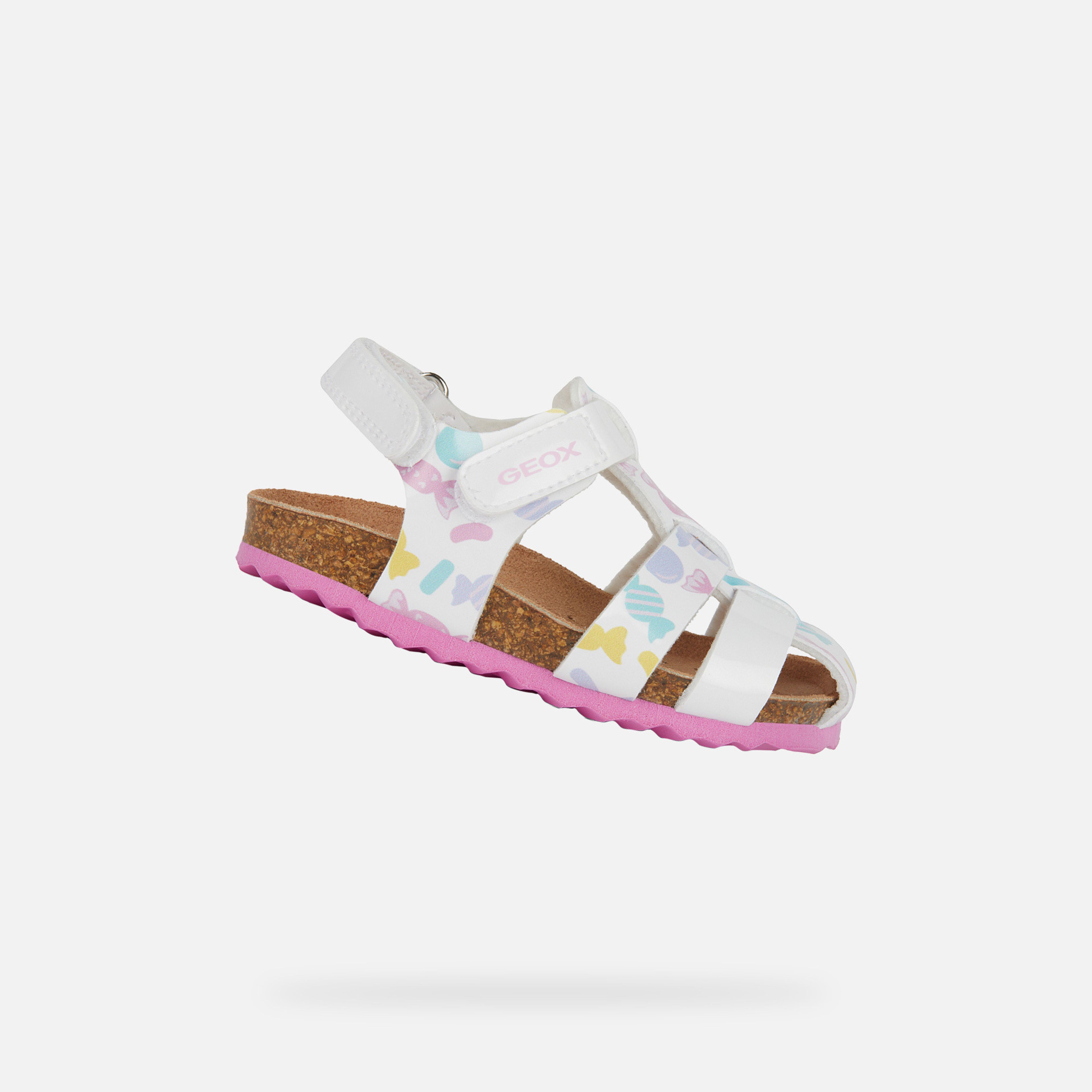 Bílé dívčí sandály Geox Sandal Chalki