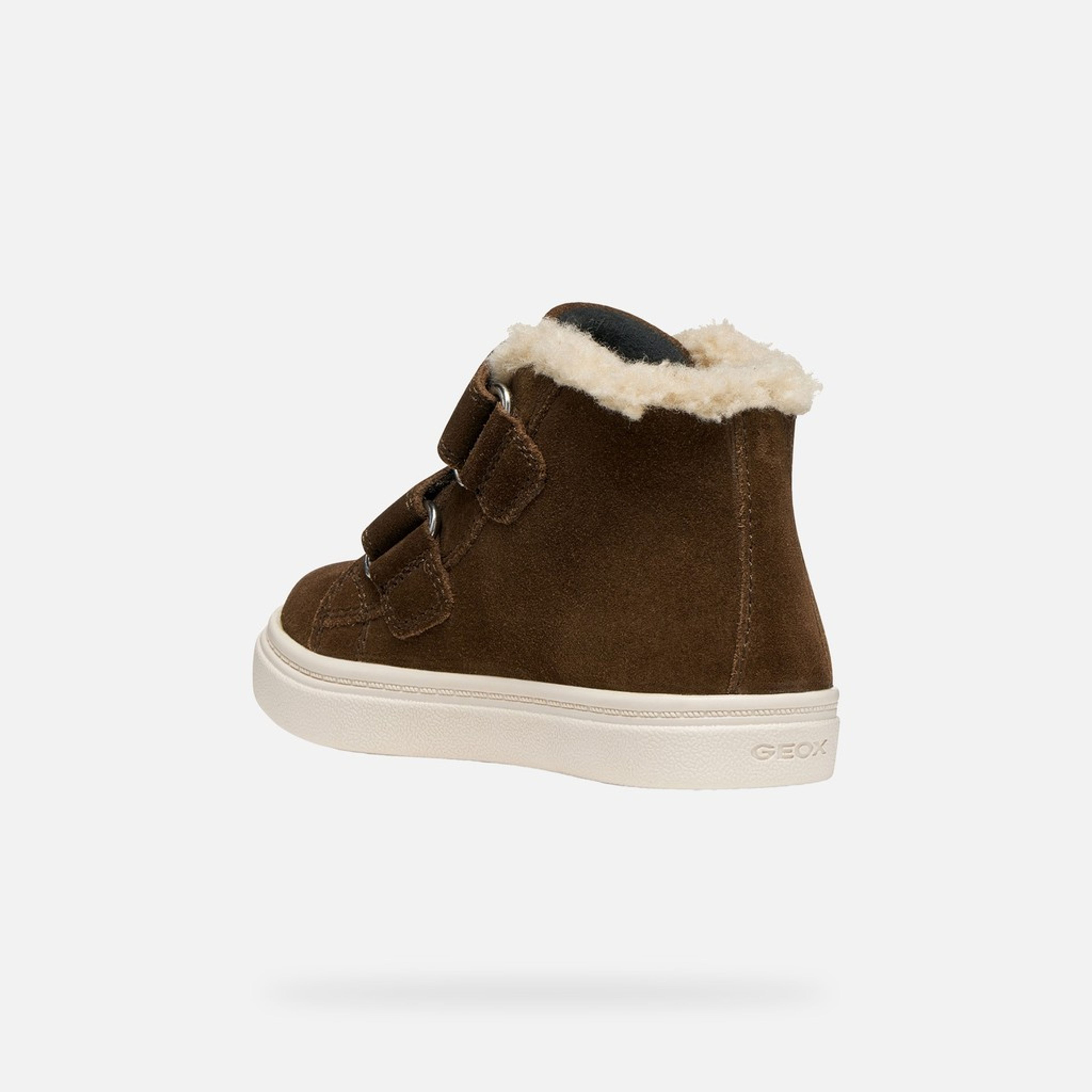 Sneakers maro închis pentru băieți Geox Nashik WPF - 004