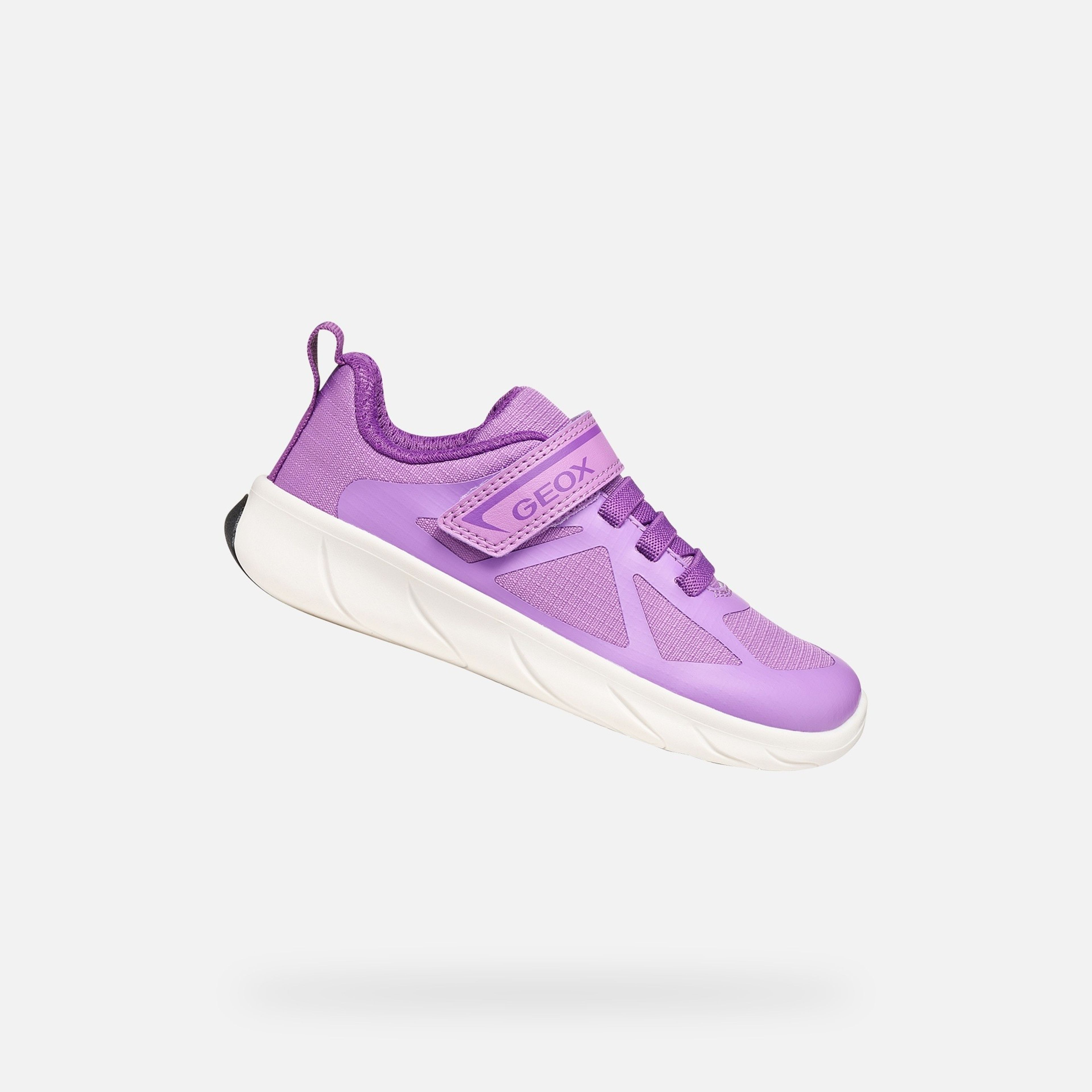 Fioletowe dziewczęce tenisówki Geox Foot-run - 001
