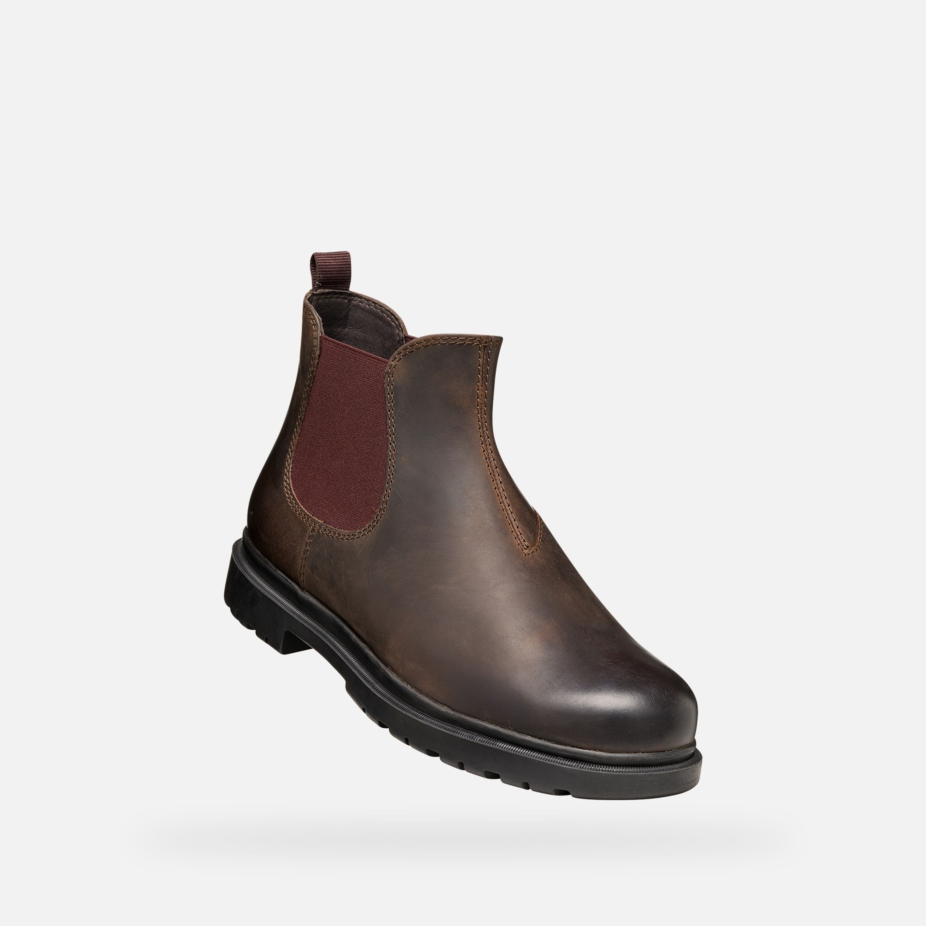 Brązowe męskie buty za kostkę Geox Andalo - 005