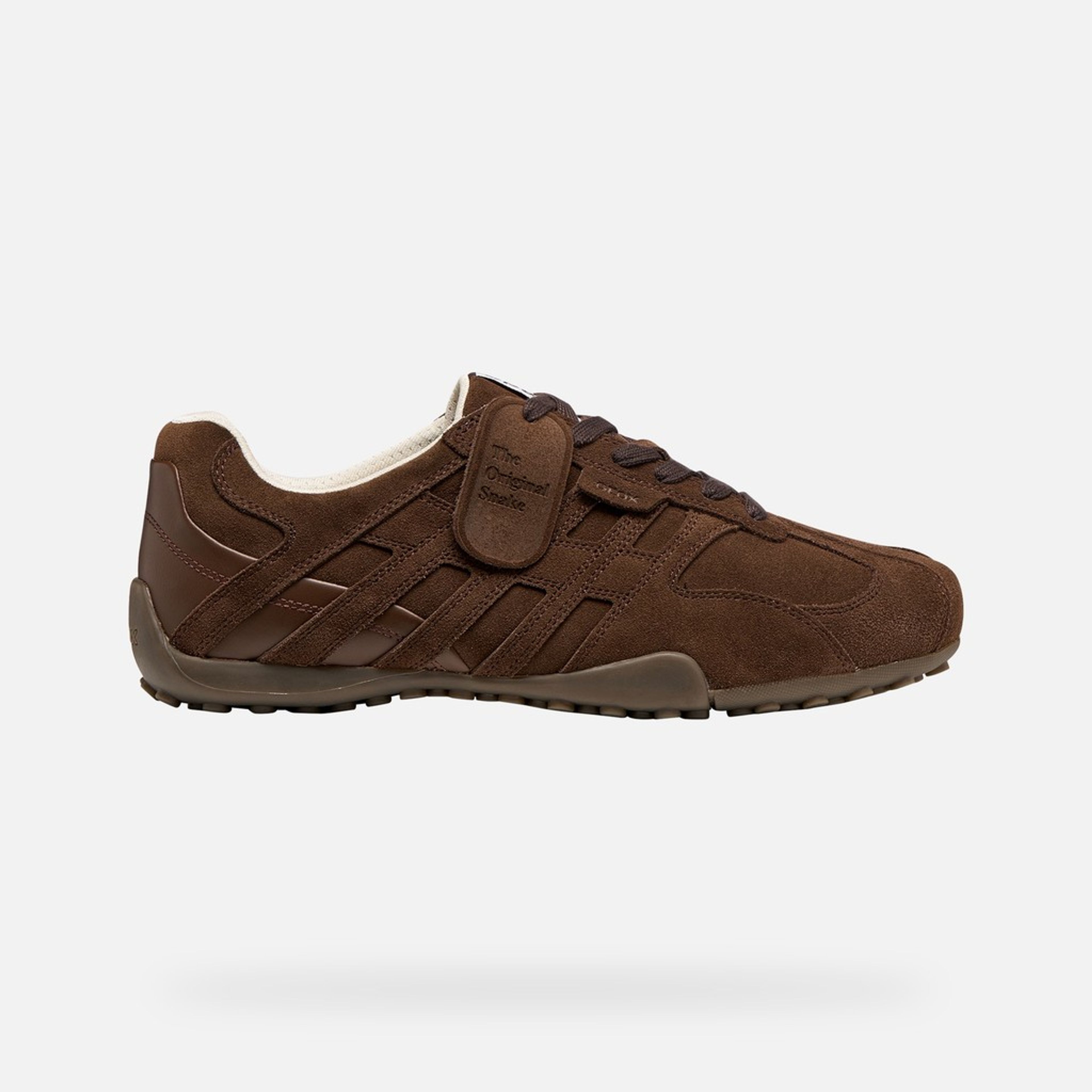 Sneakers maro închis pentru bărbați Geox Snake - 002