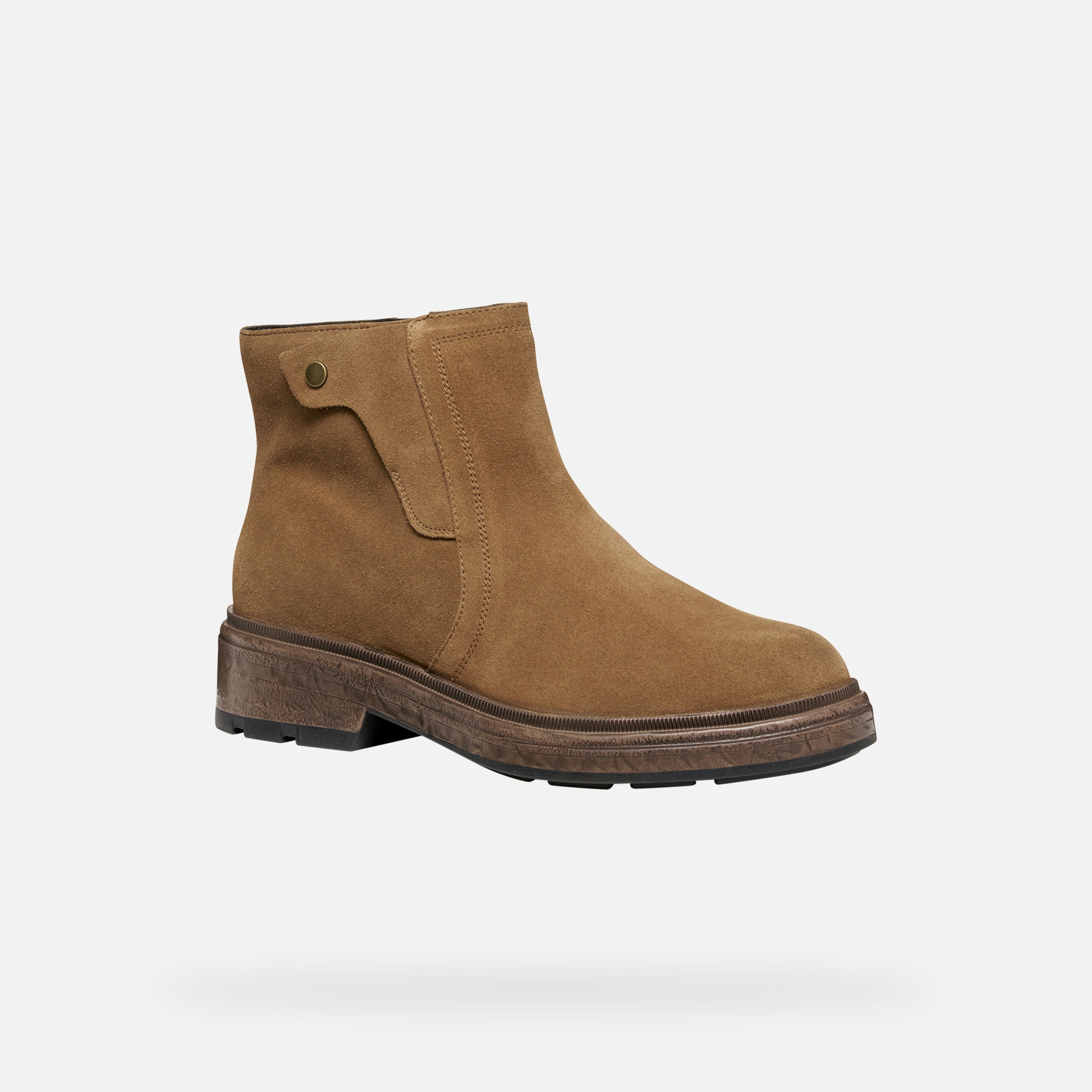 Hnědá dámská kotníková obuv Geox Swelen - 003