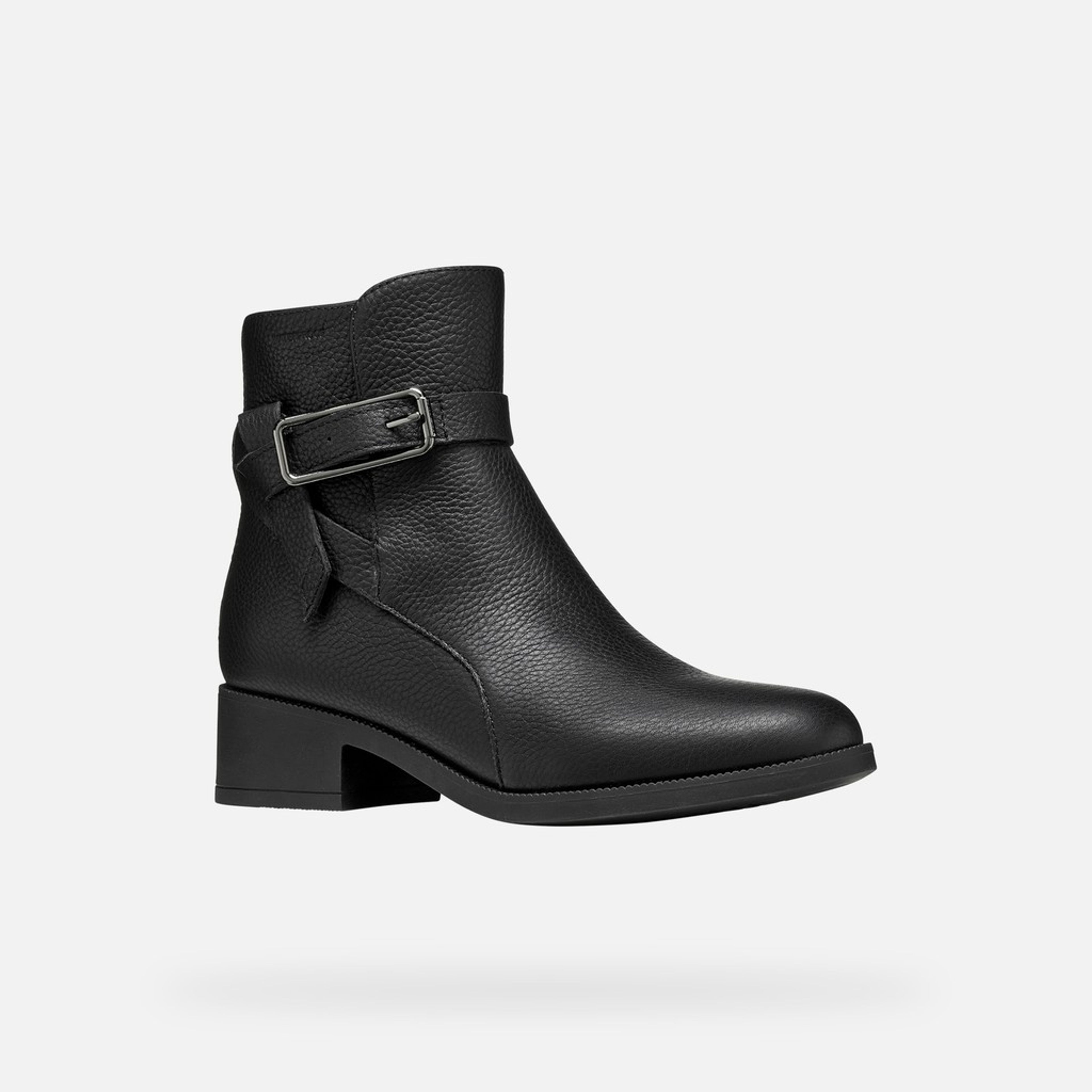 Čierna dámska členková obuv Geox Camexia WPF - 003