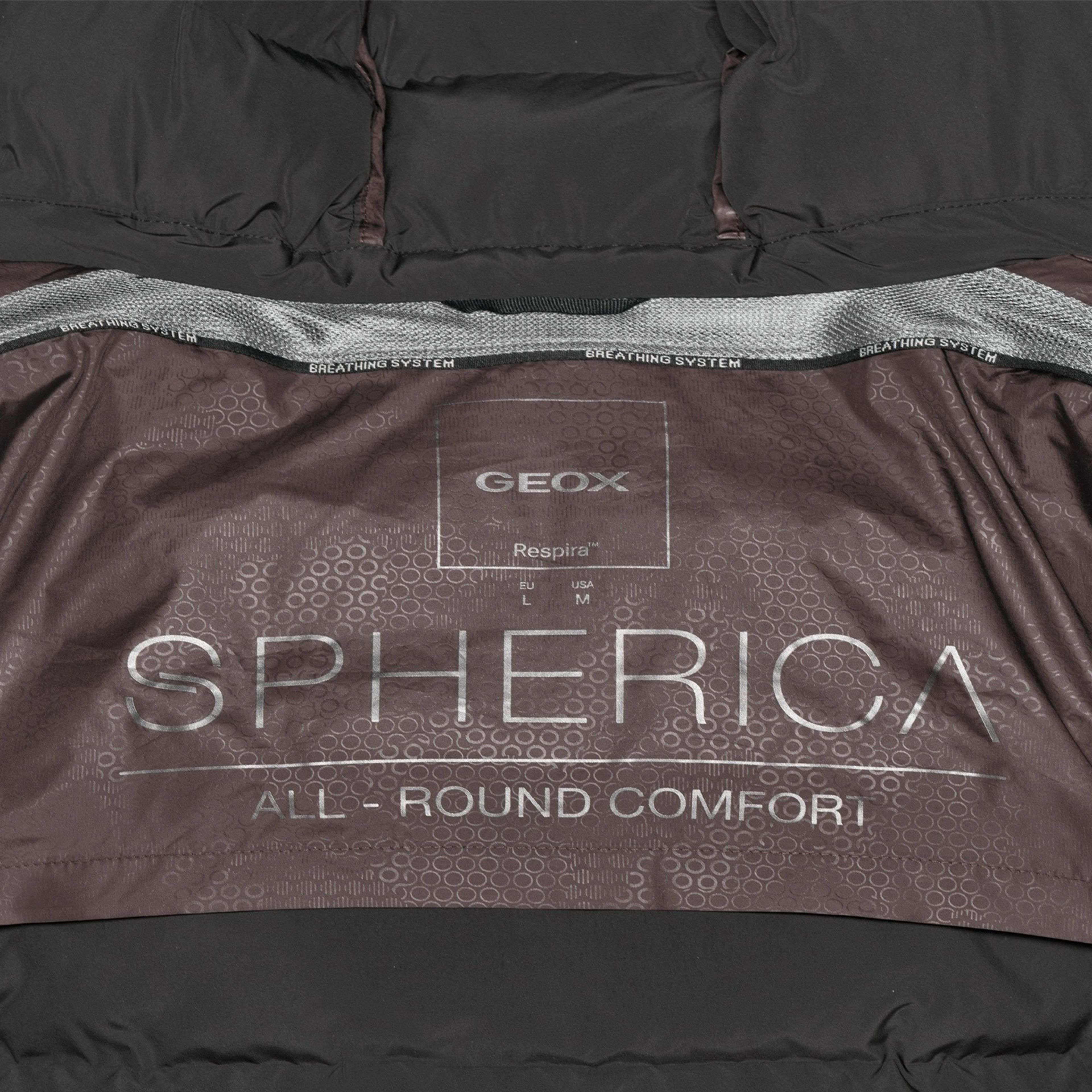 Čierna pánska parka Geox Spherica - 011