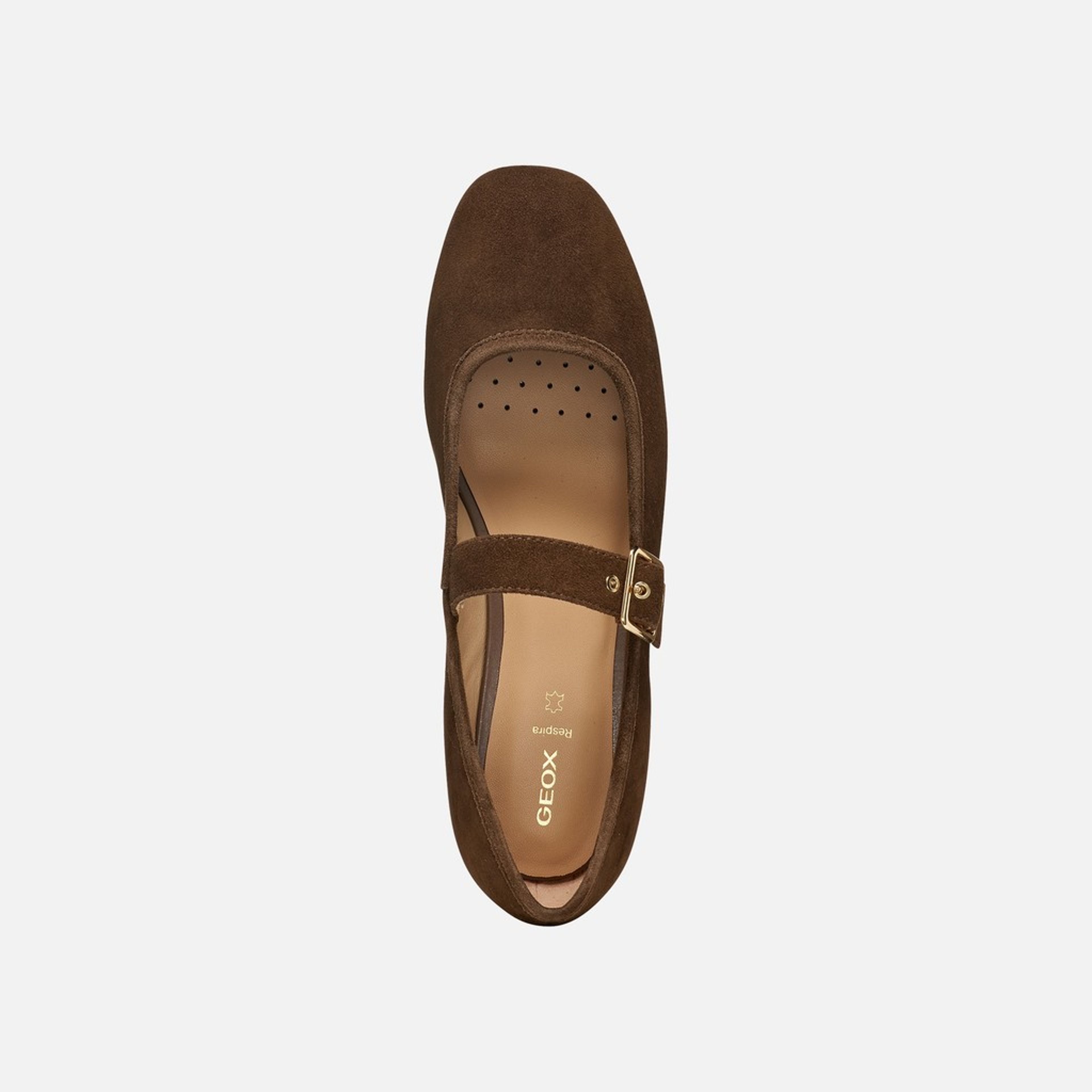 Tmavě hnědé dámské baleríny Geox Azlea - 004