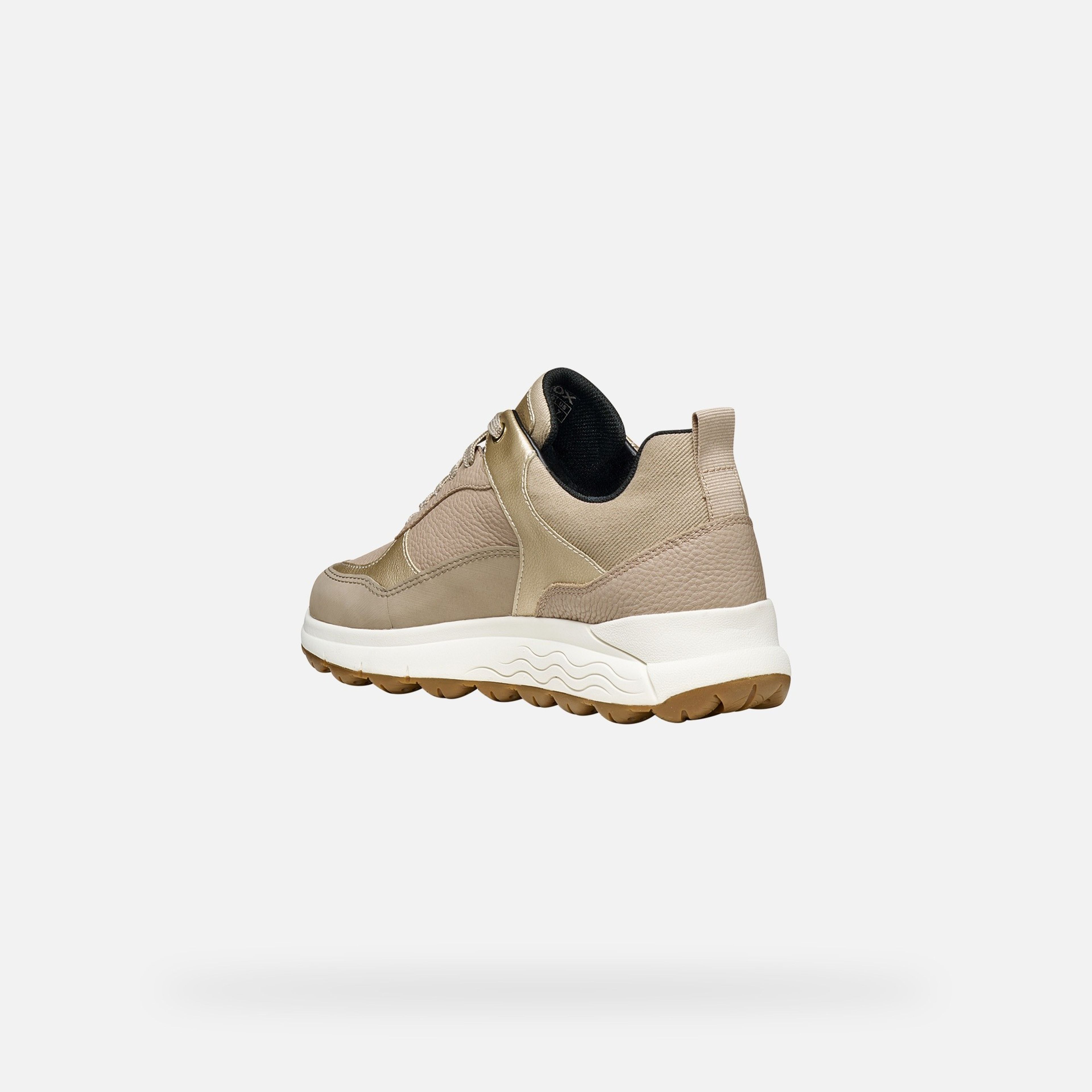 Beżowe sneakersy damskie Geox Spherica 4X4 B ABX - 004