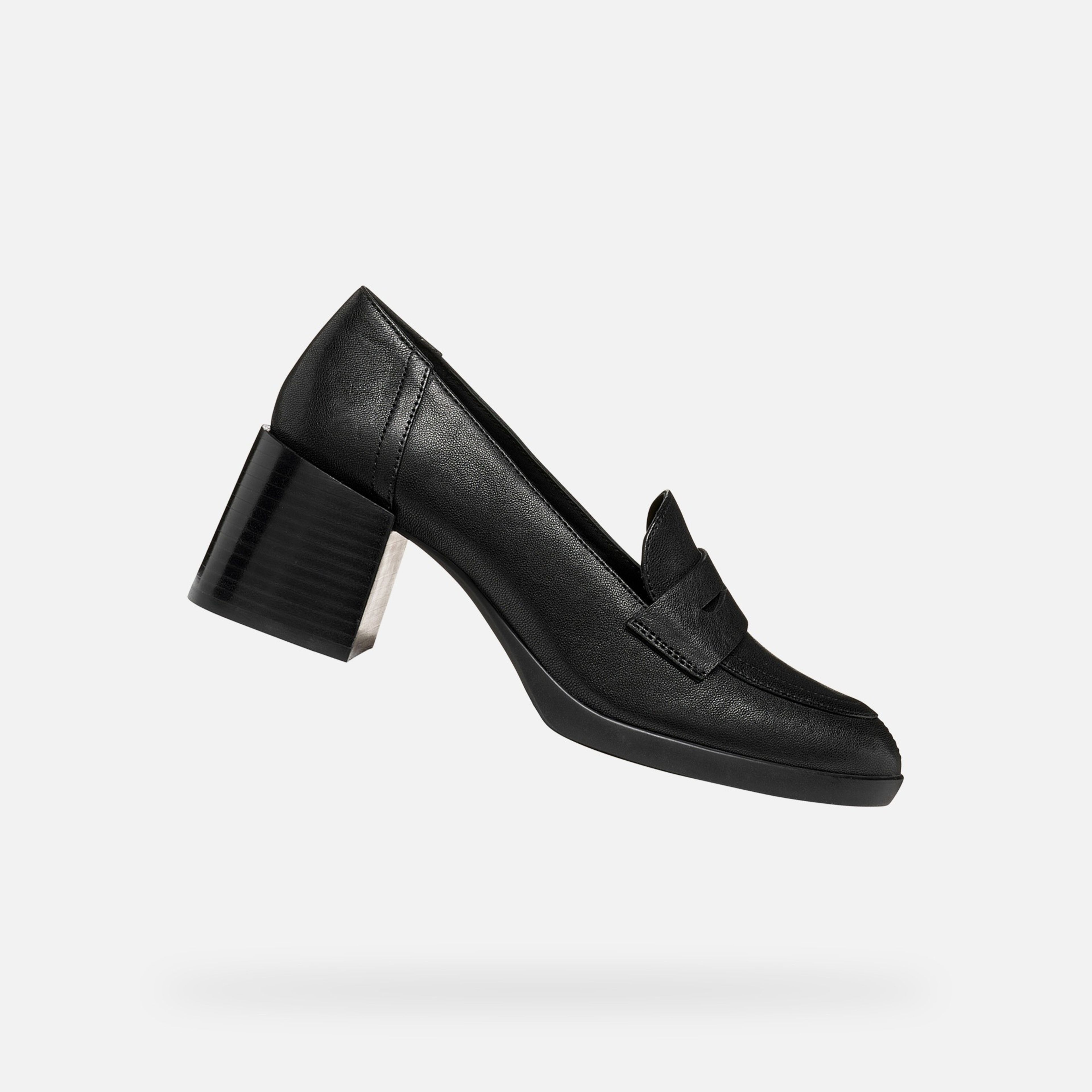 Černá dámská obuv na podpatku Geox Walk Pleasure 55T - 001