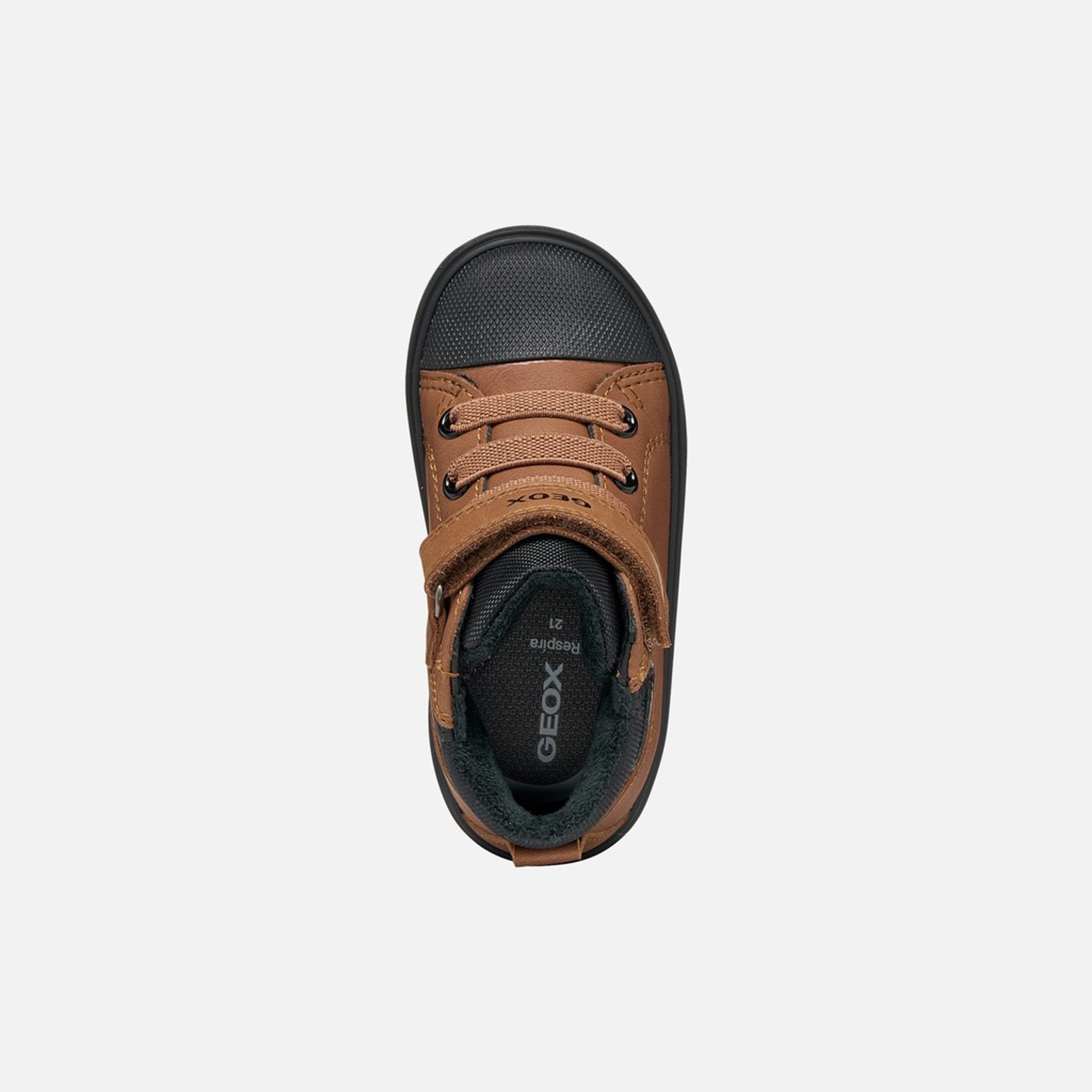 Brązowe trampki dla chłopców Geox Gisli - 006