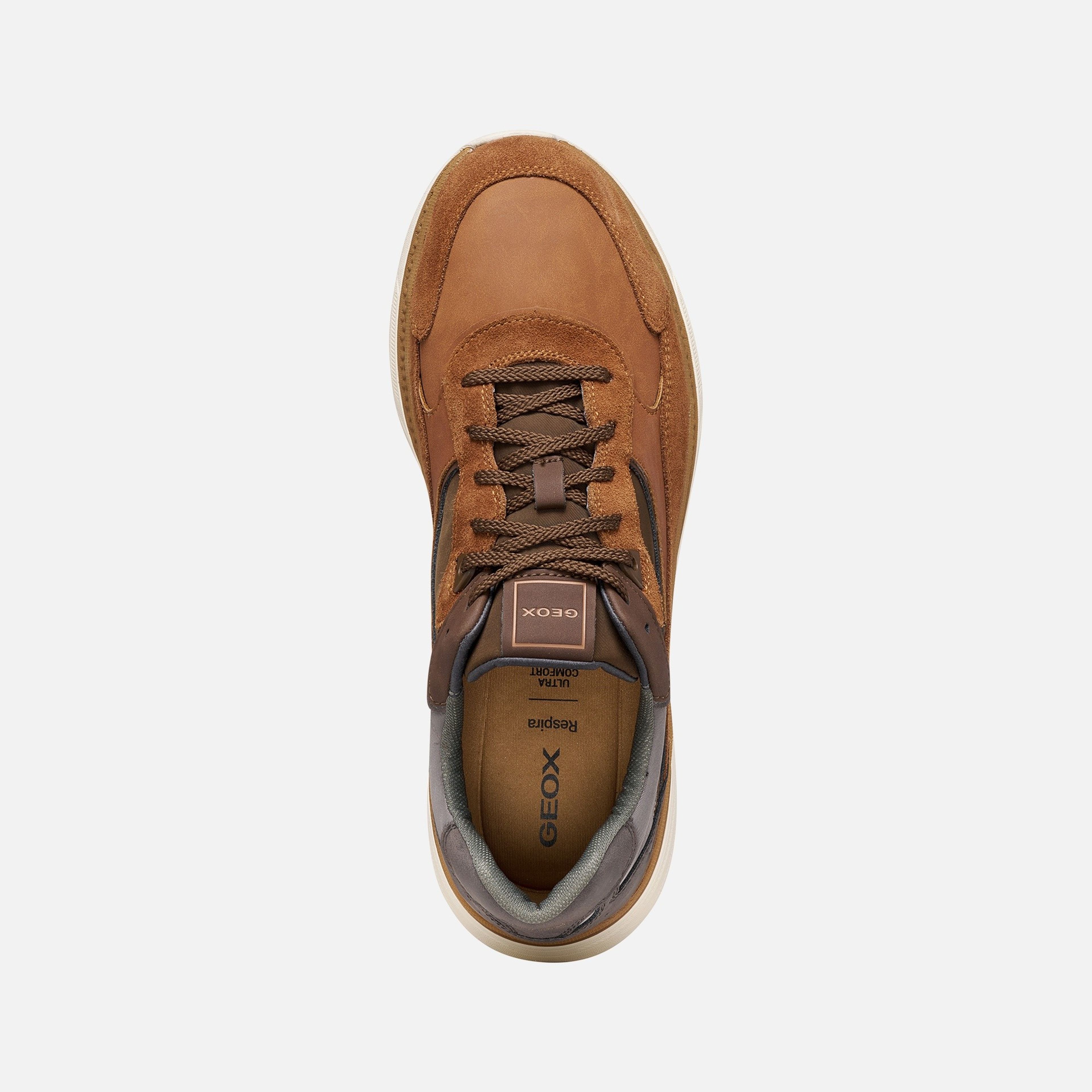 Hnedé pánske tenisky Geox Spherica Actif X1 - 006