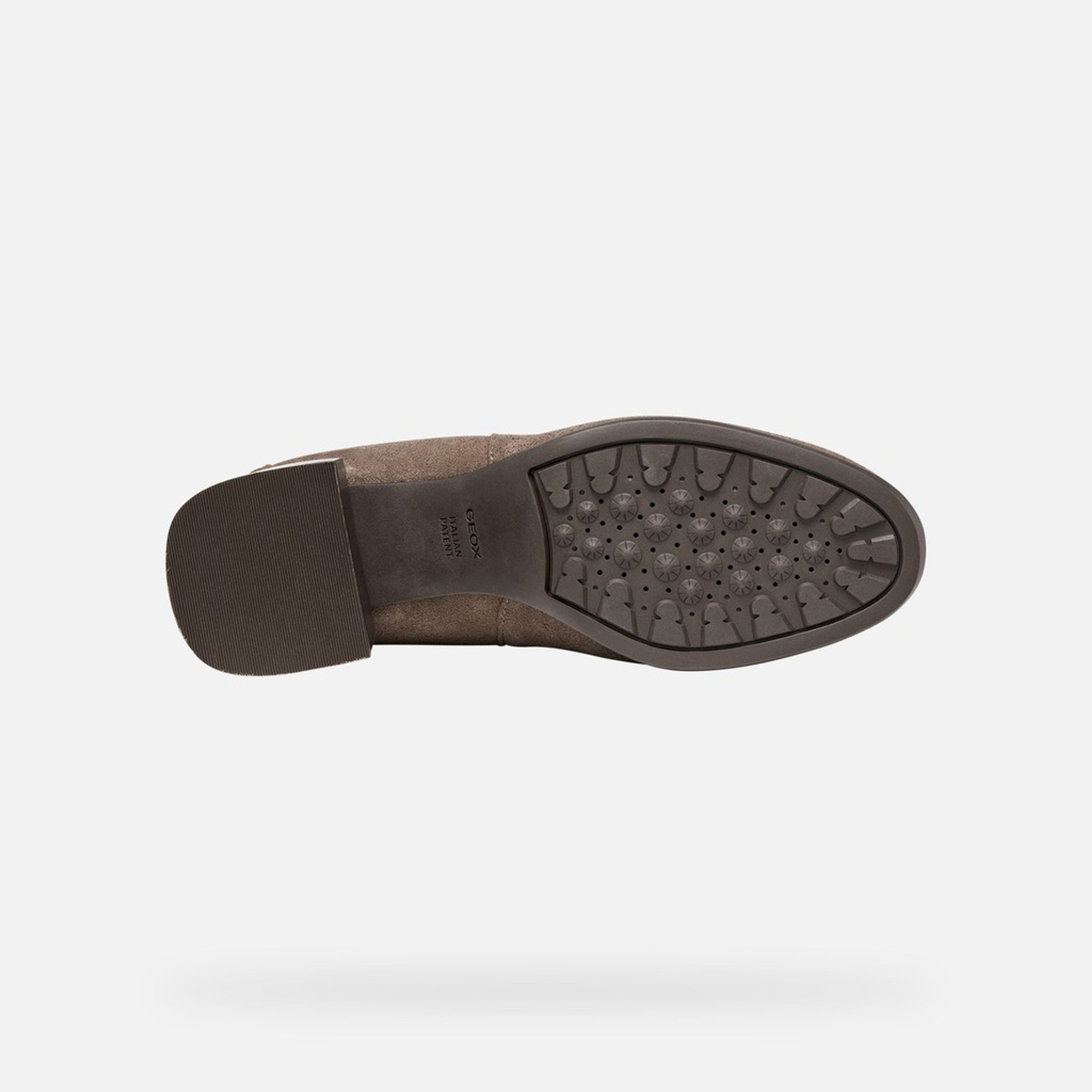 Tmavě hnědá dámská kotníková obuv Geox Walk Pleasure - 007