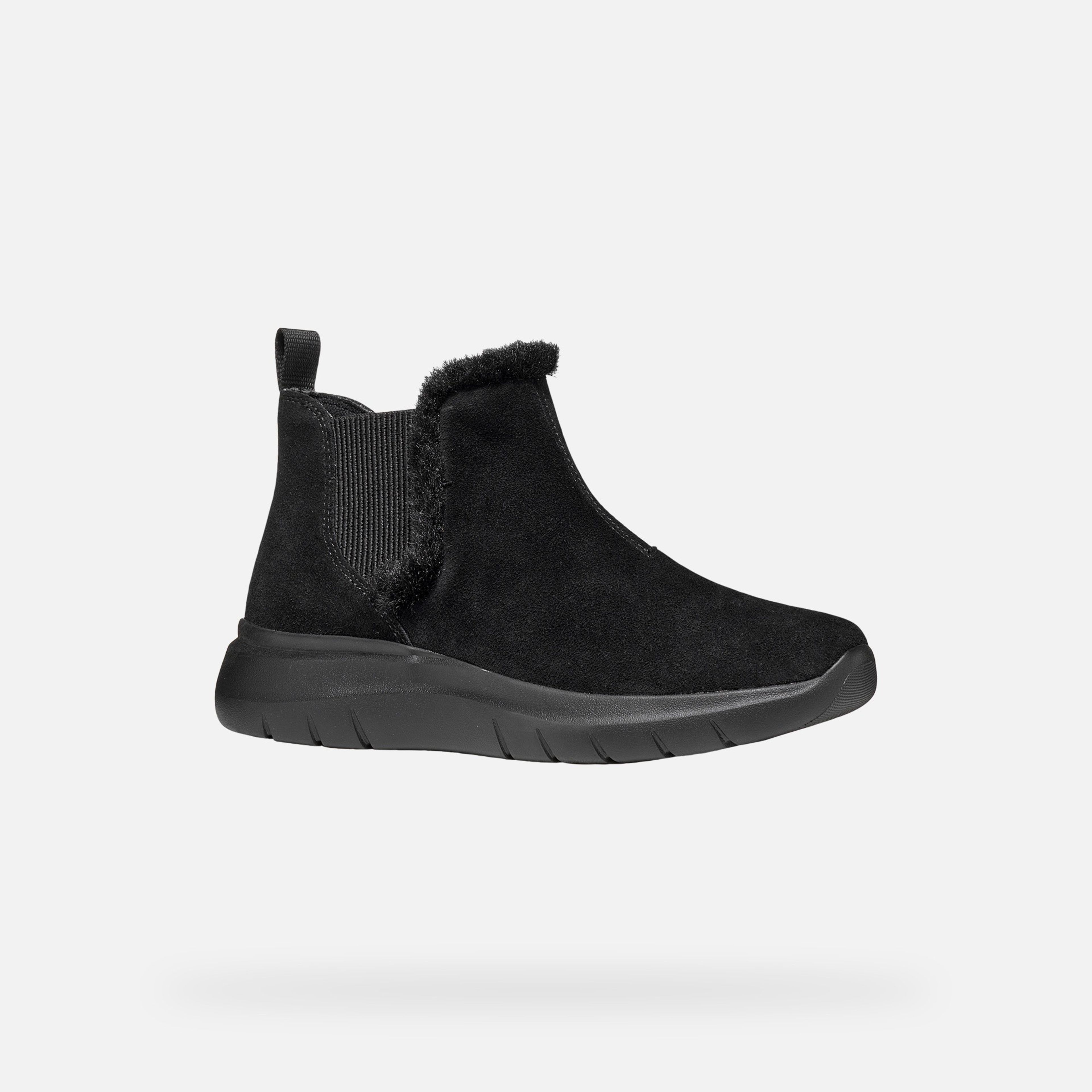 Čierna dámska členková obuv Geox Plummery - 003