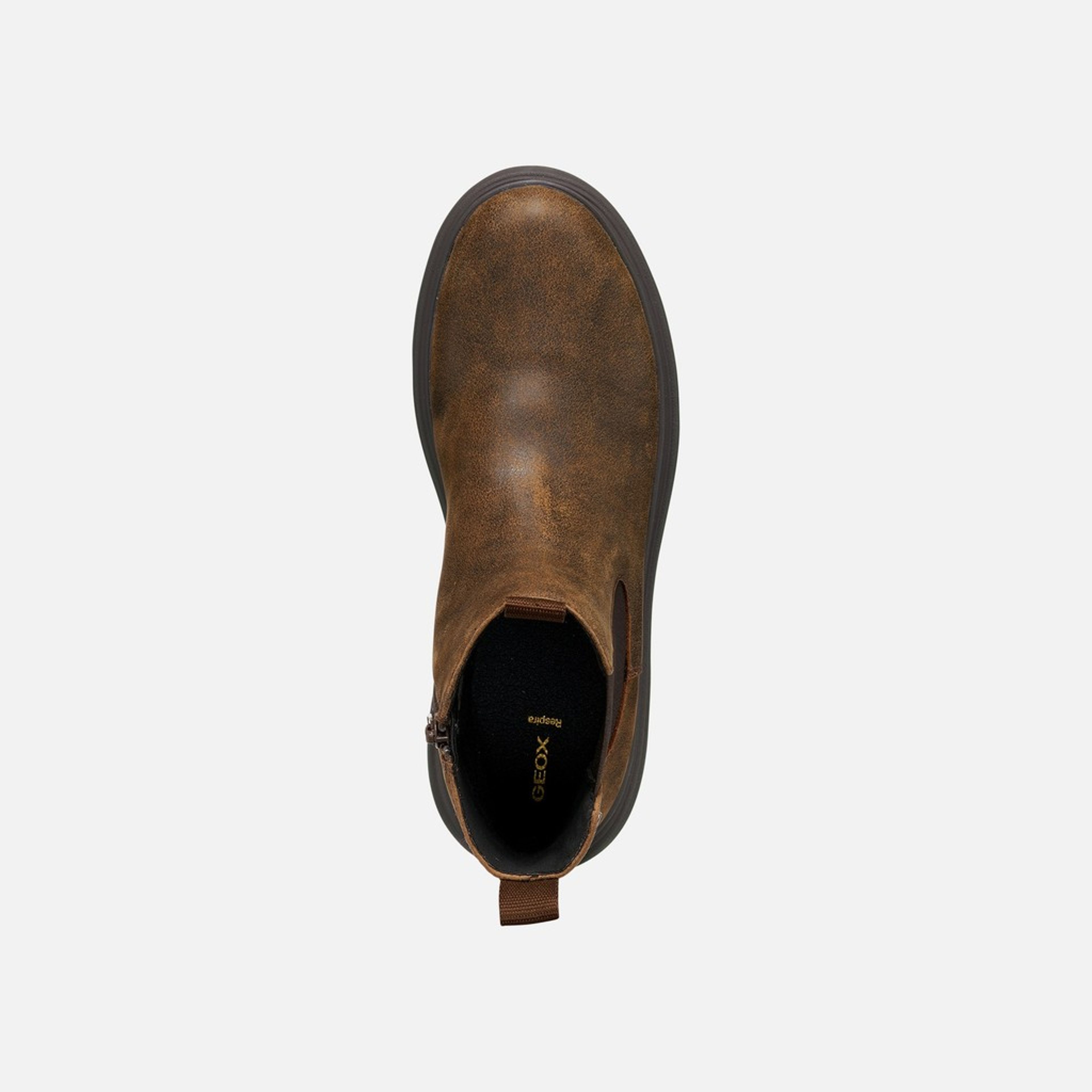 Tmavě hnědá dámská kotníková obuv Geox Lamidie + Grip ABX - 006