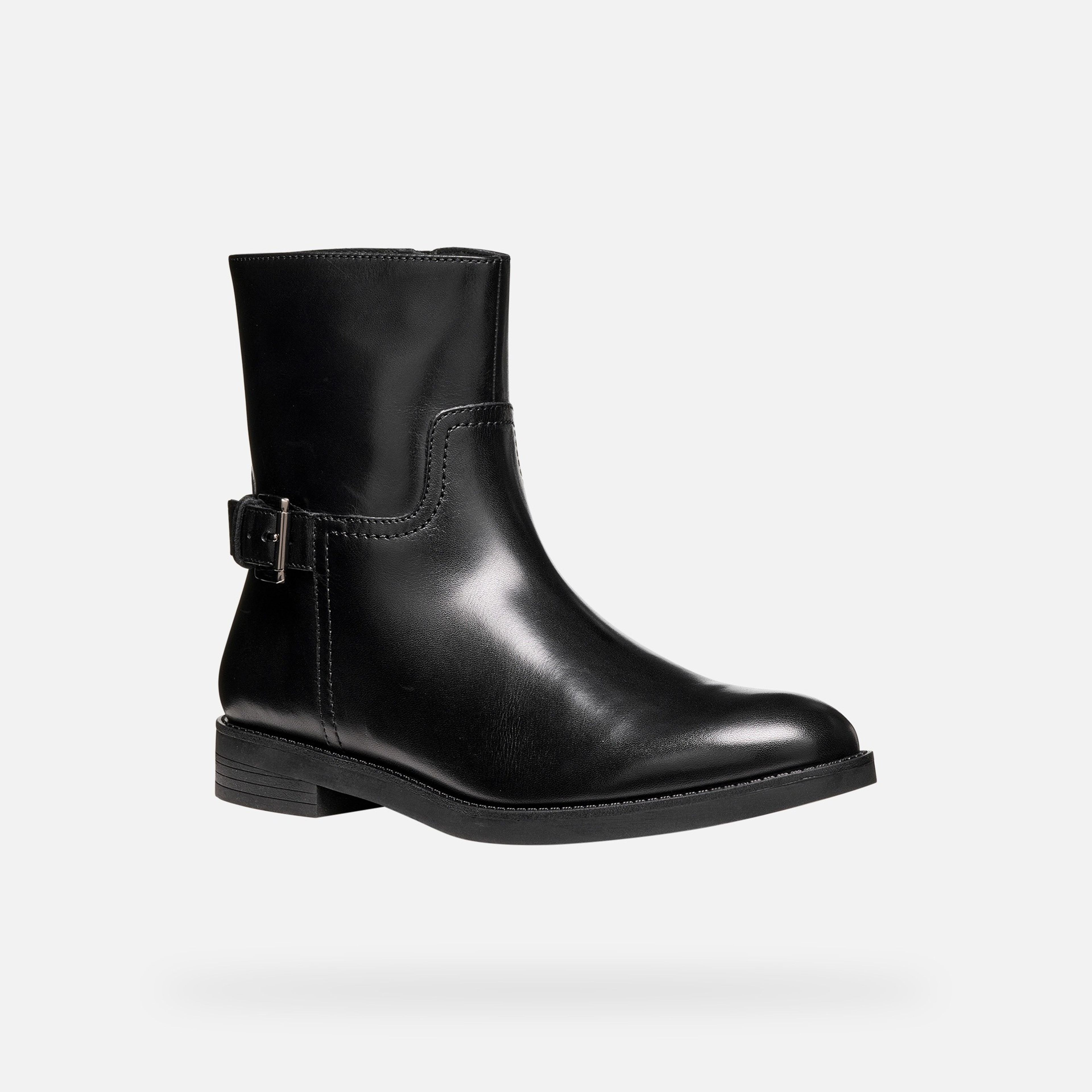 Čierna dámska členková obuv Geox Esmeena - 012
