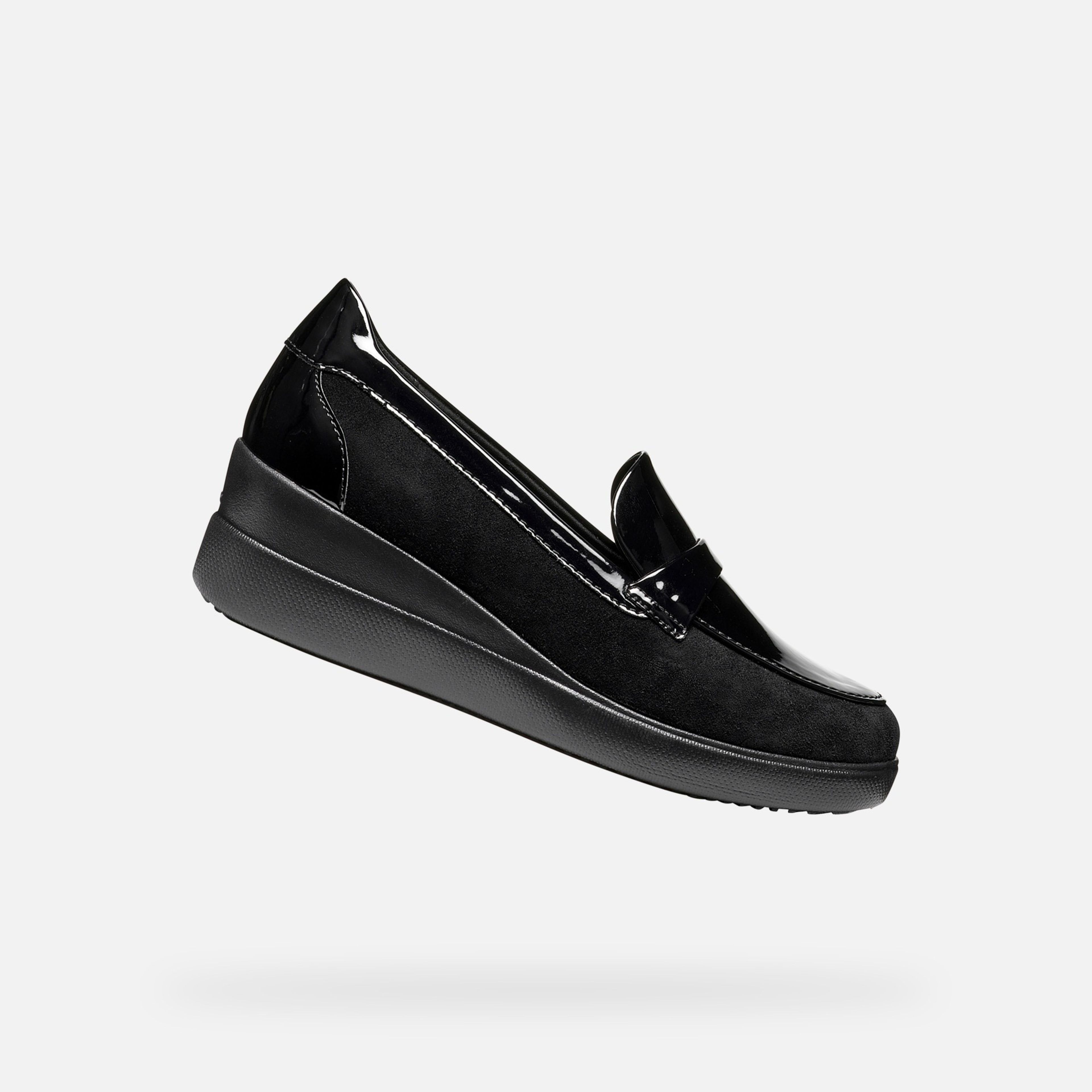 Černé dámské mokasíny Geox Stardust - 001