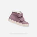 Sneakers maro închis pentru fete Geox Nashik WPF-Mov - 004