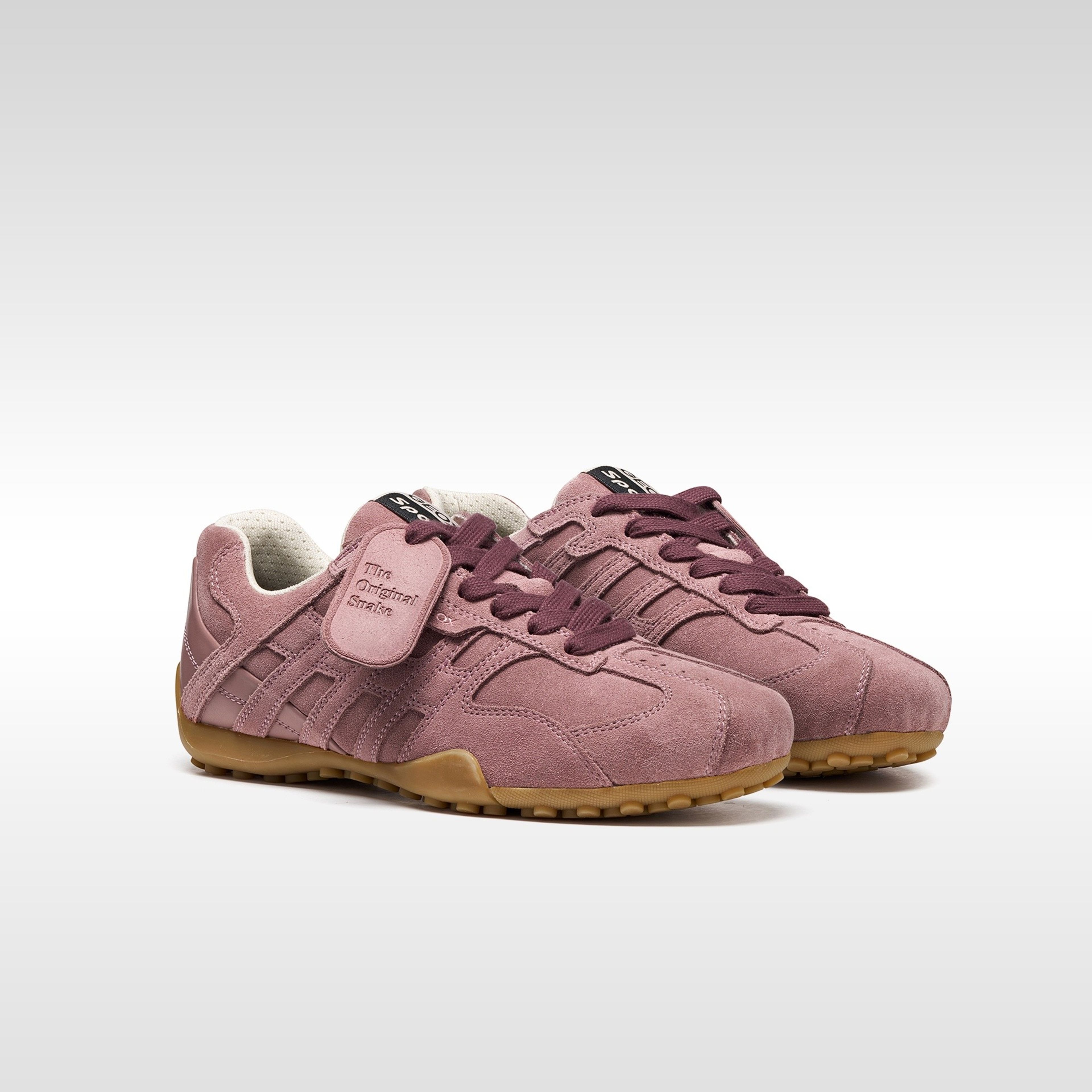 Růžové dámské tenisky Geox Snake - 008