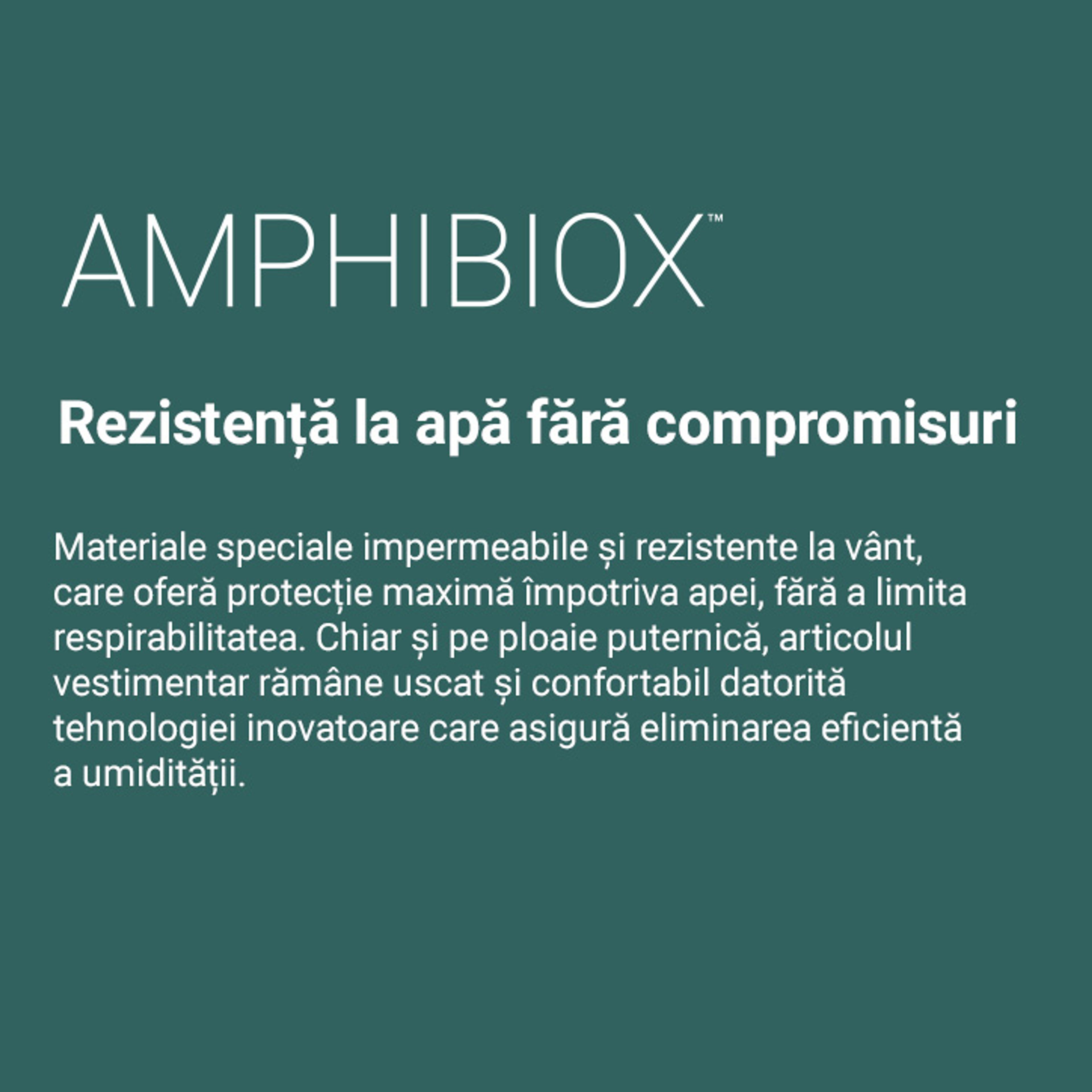 Amphibiox™ – jachete impermeabile și respirabile