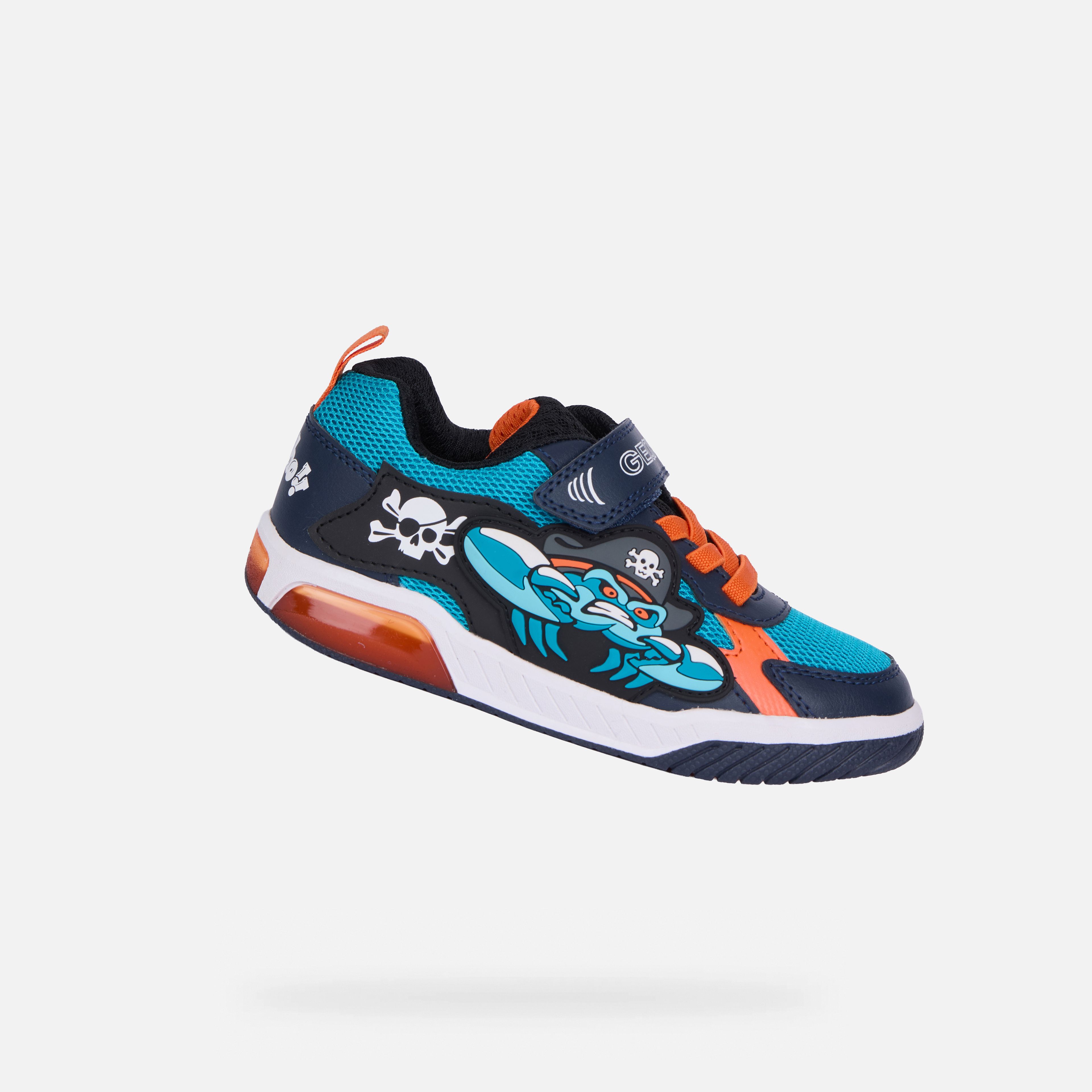 Tyrkysové chlapecké tenisky Geox Inek