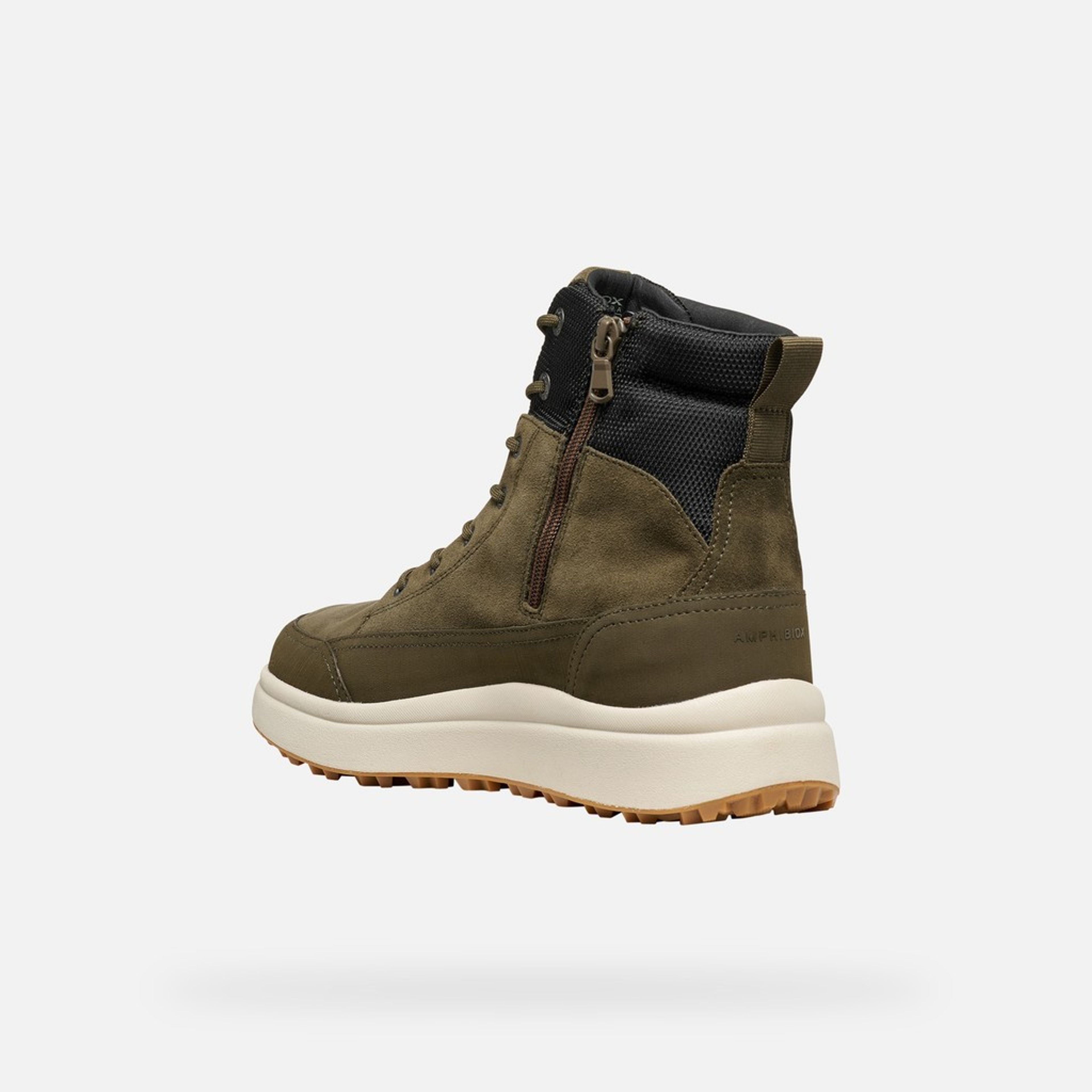 Khaki pánská kotníková obuv Geox Granito + Grip B A - 004